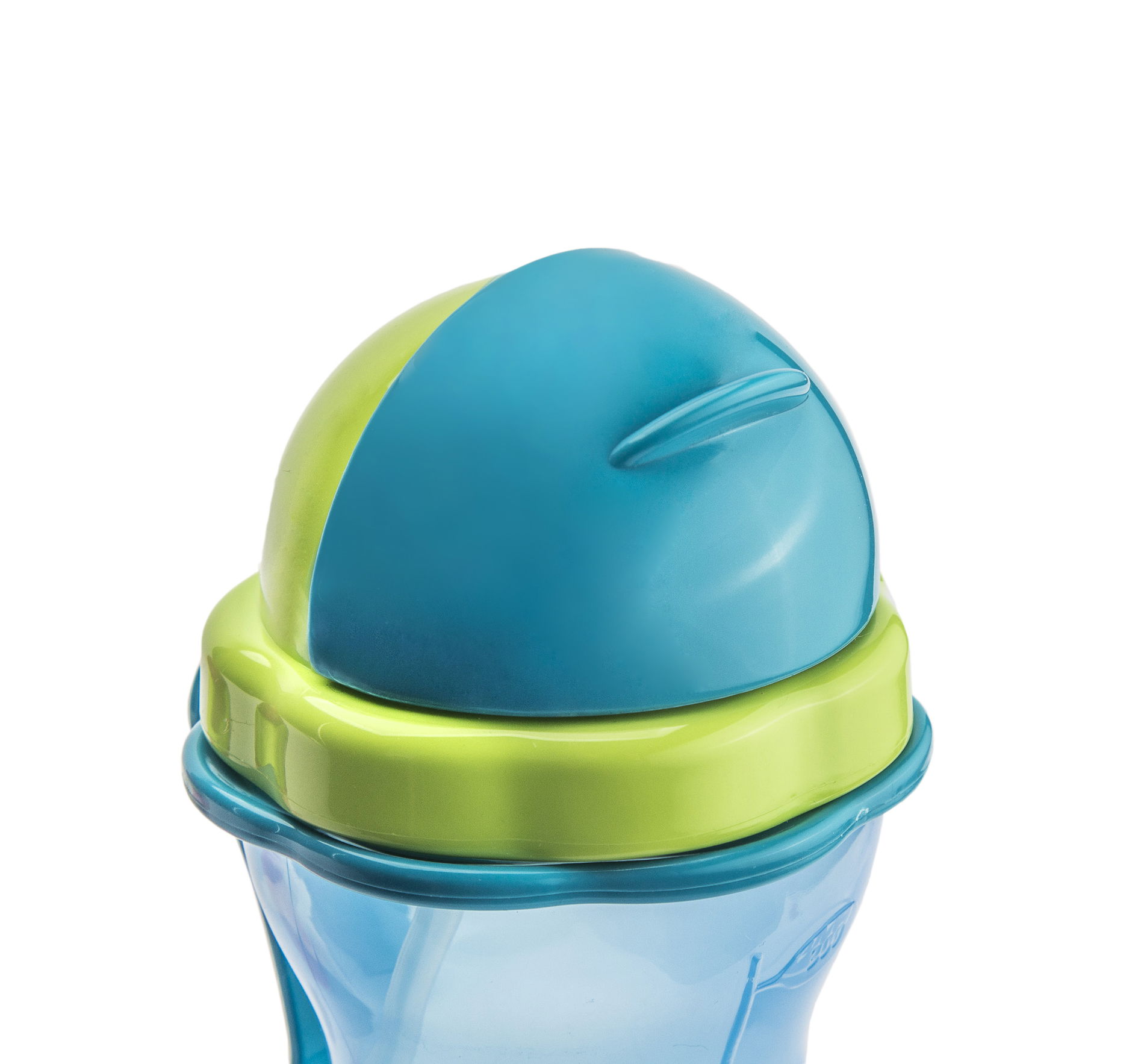 TESCOMA Bambini 0,3 l niebieska - butelka dla dzieci plastikowa ze słomką