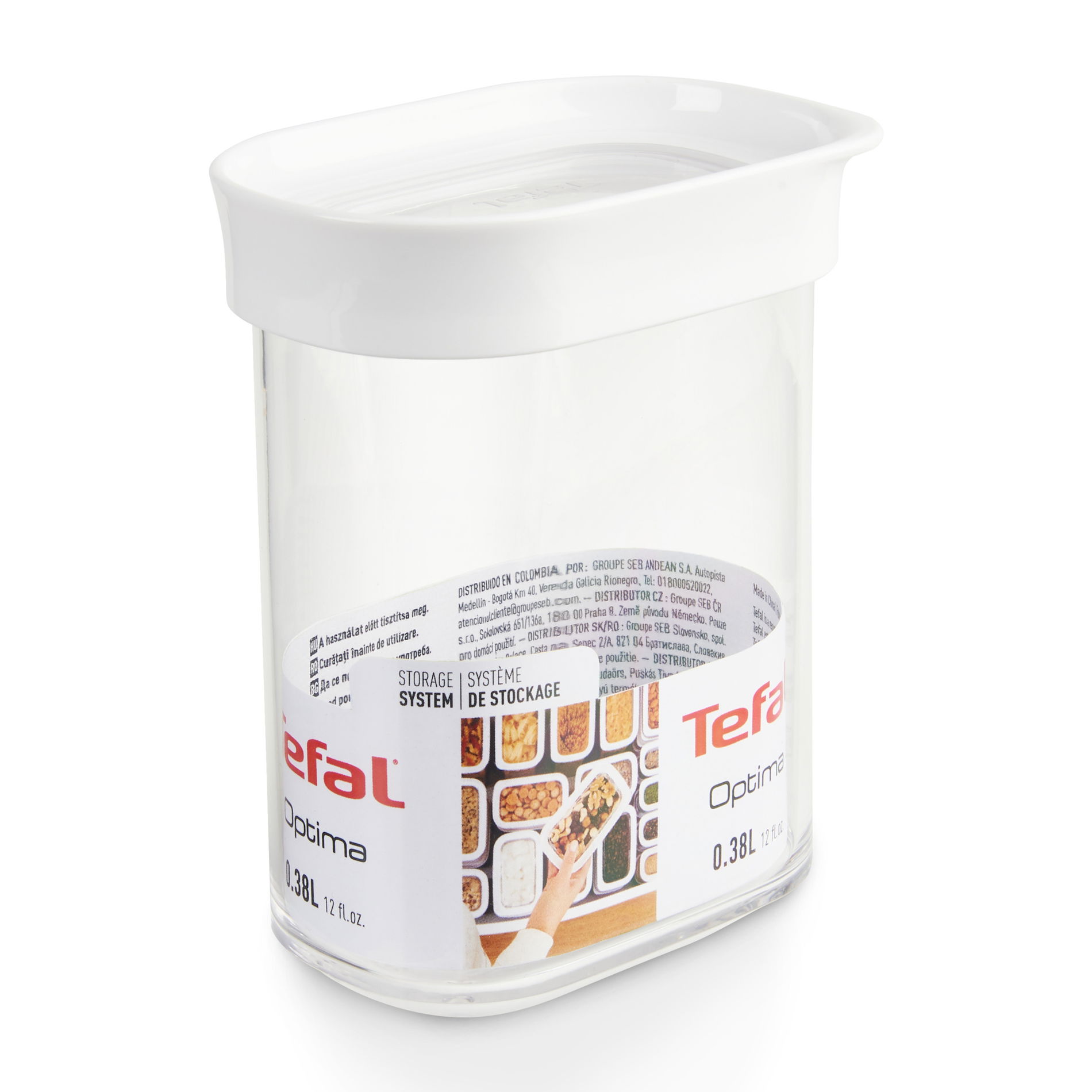 TEFAL Optima 0,38 l bílá – plastová dóza na potraviny