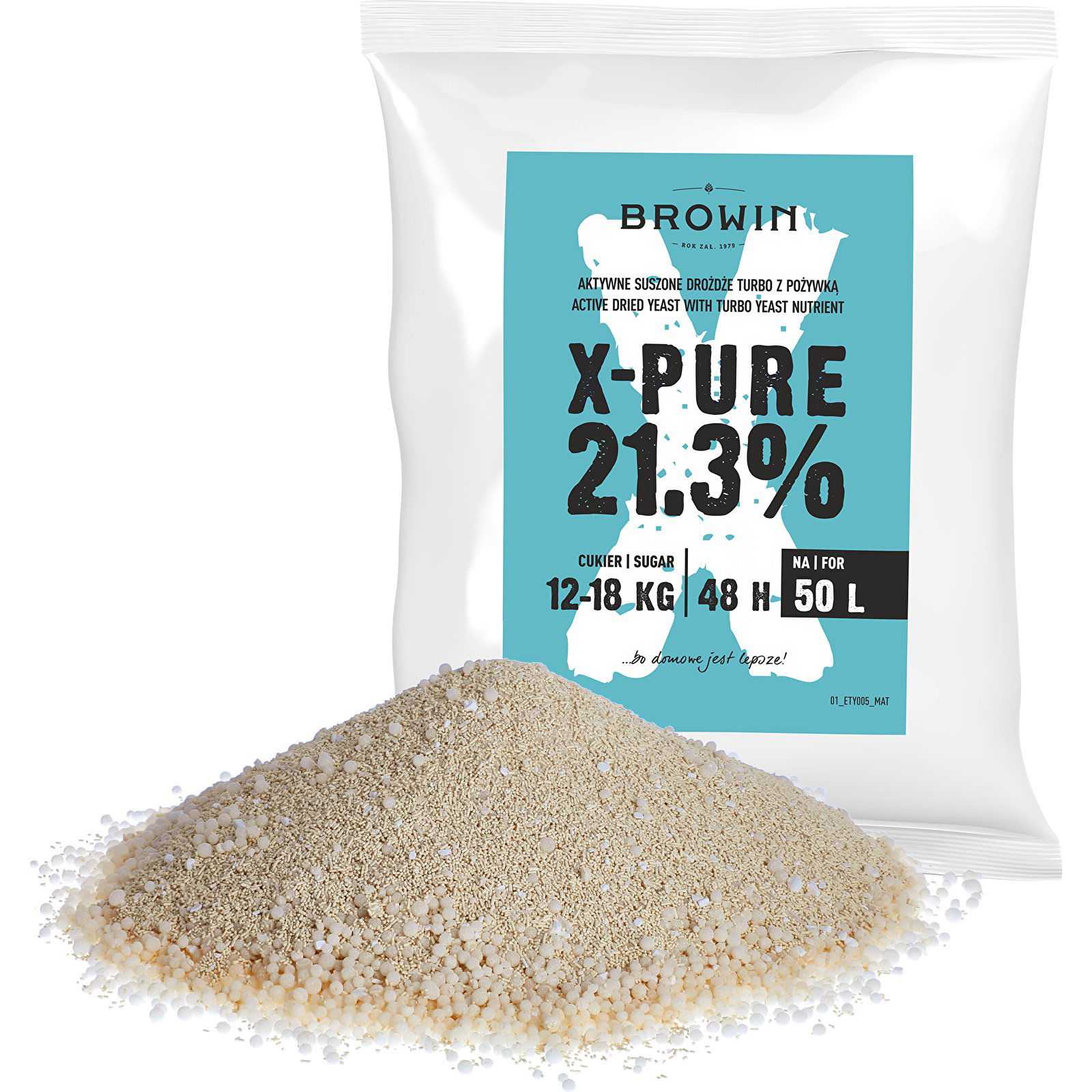BROWIN Turbo X-Pure 250 g - vínne kvasinky