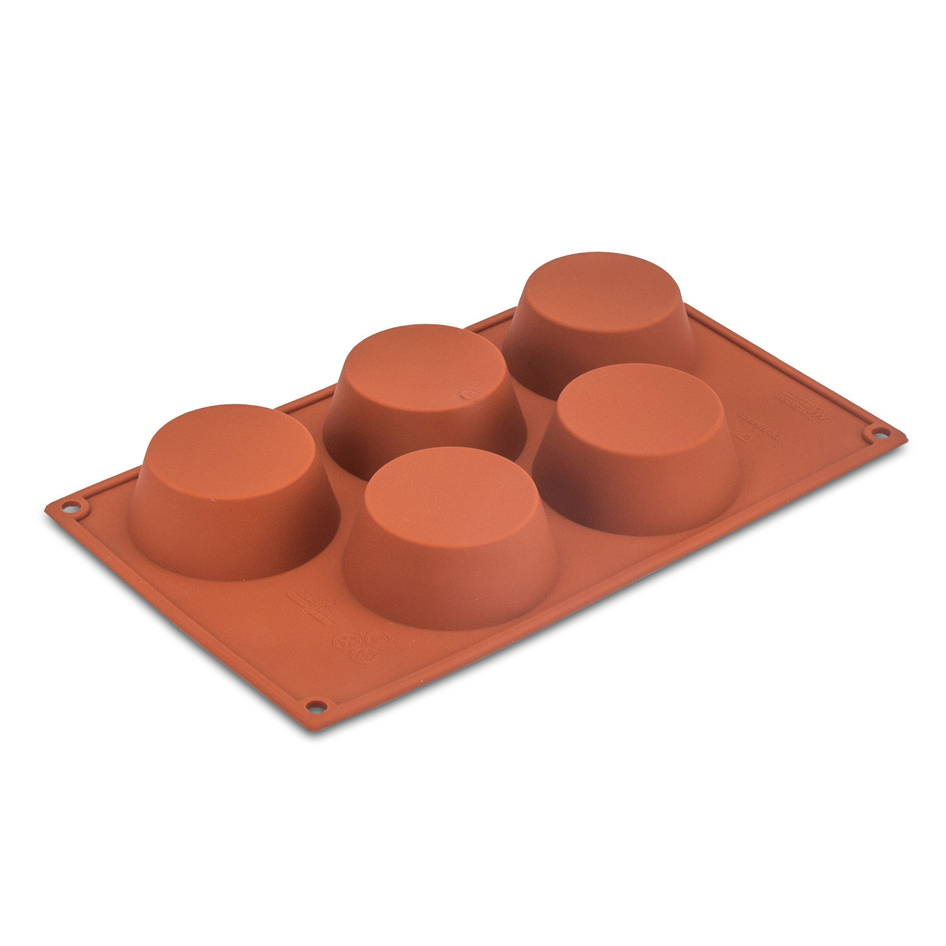 SILIKOMART Classic Muffin terakota - silikonová forma (plech) na muffiny (5 ks)