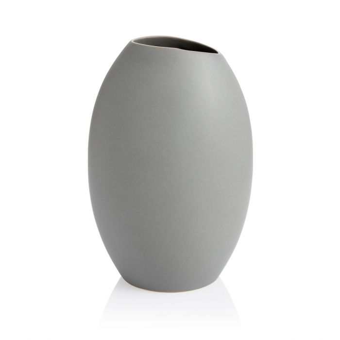 TESCOMA Fancy Home Stones 23 cm šedá – keramická váza na květiny
