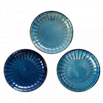 VERLO Deep Blue 26 cm - talerz obiadowy głęboki porcelanowy