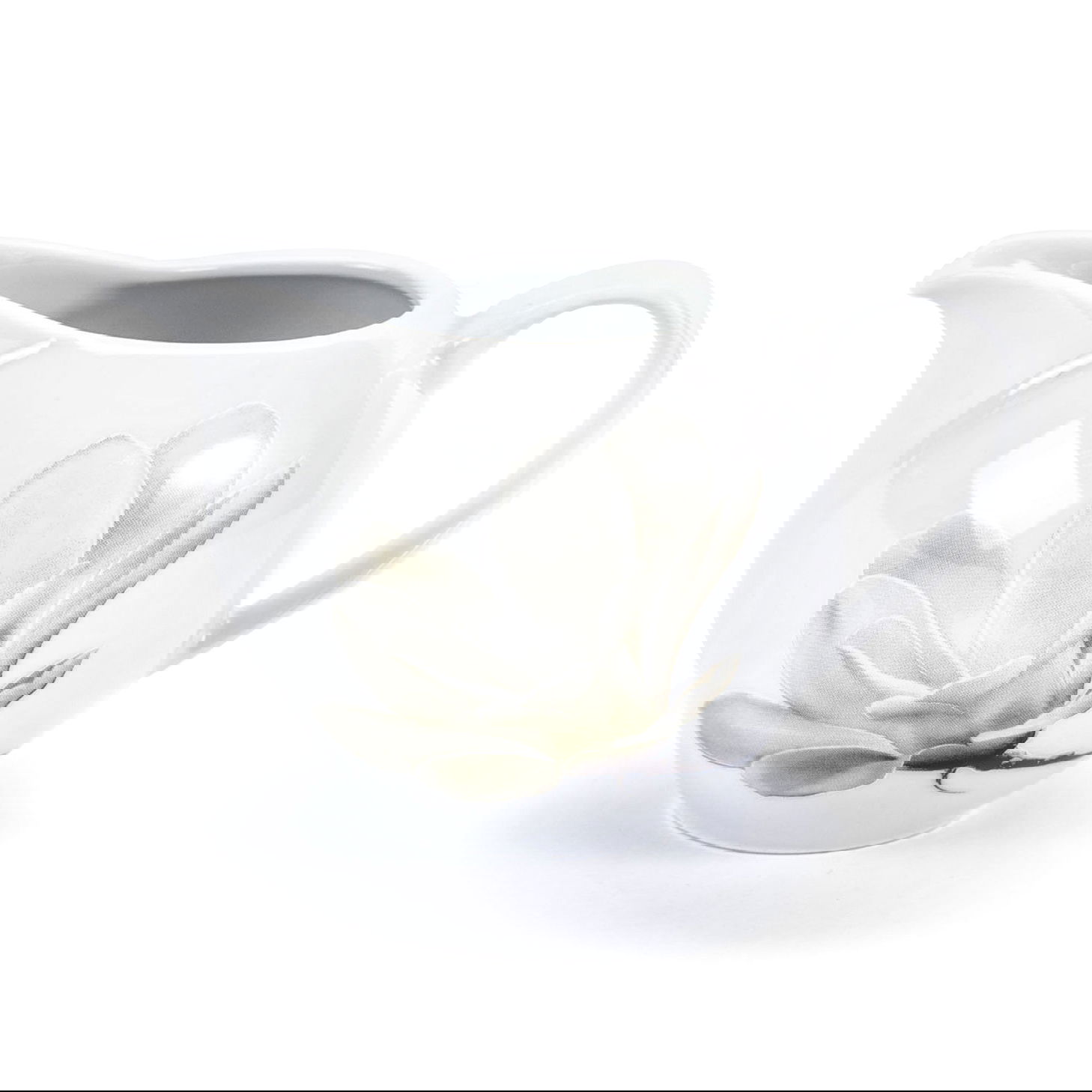 Mliečnik / Džbánek na mlieko porcelánový LUBIANA MAGNOLIA BIELY 300 ml