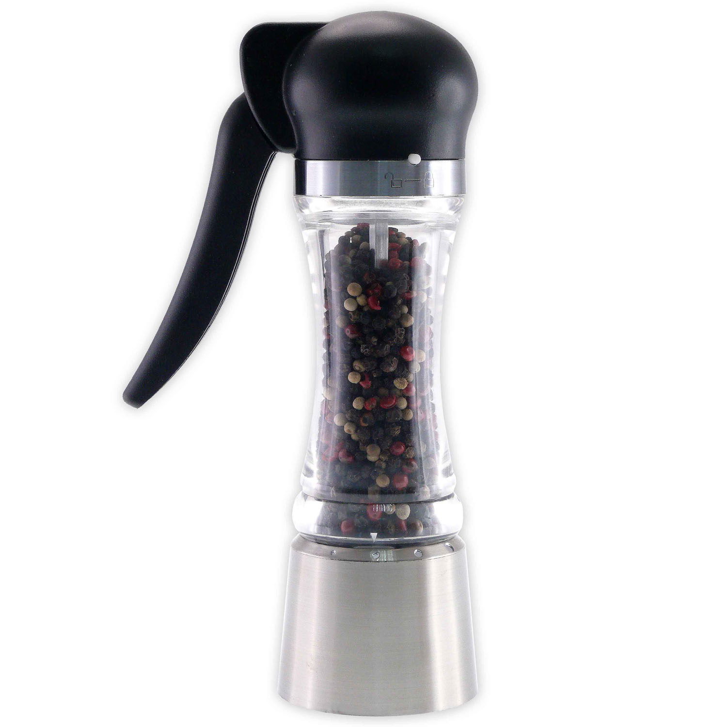 Młynek do pieprzu akrylowy ręczny ONE-HANDED GRINDER