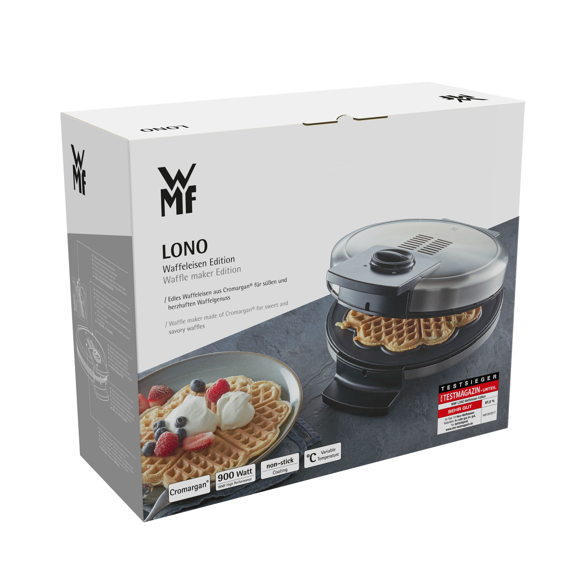 WMF Electro Lono 900 W – ocelový waflovač
