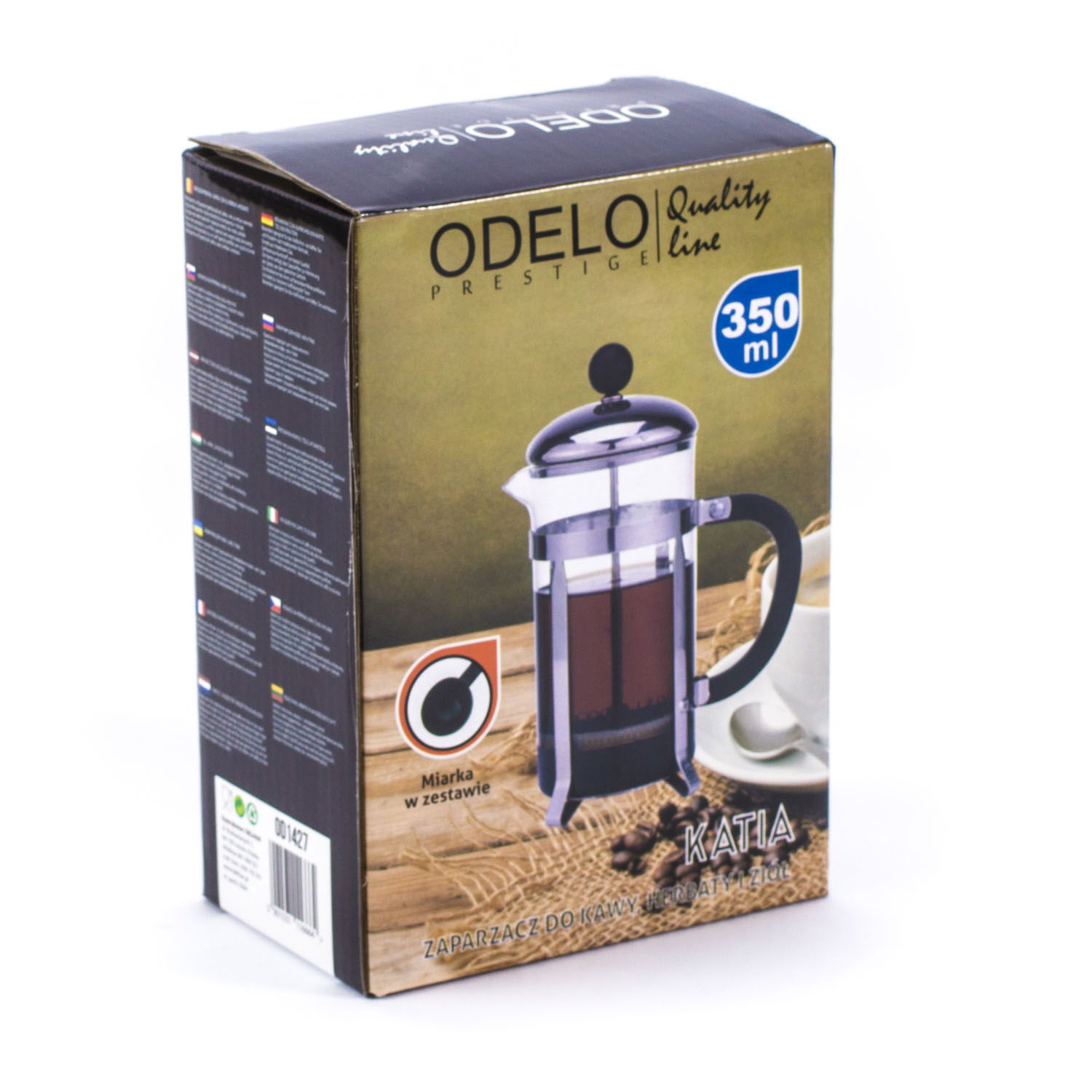 French press - skleněná konvice na čaj a kávu ODELO KATIA 0,35 l