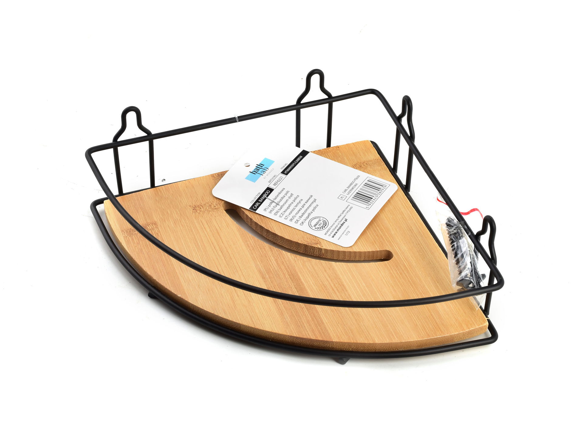 Kúpeľňová polica BATHLAB CARL BAMBOO 6,5 cm