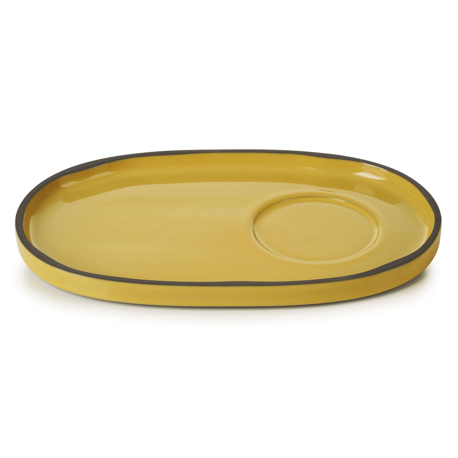 REVOL Caractere Kurkuma 18 x 11 cm - talerzyk / spodek porcelanowy