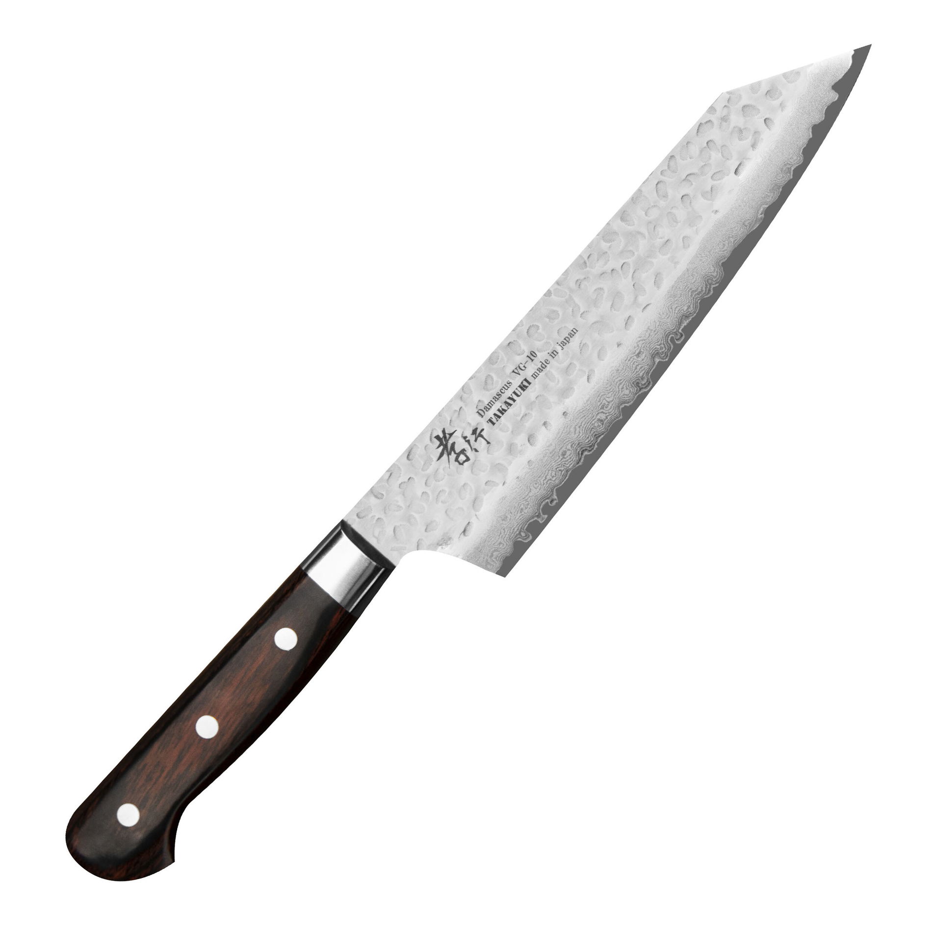 SAKAI TAKAYUKI Hammered 19 cm - japonský kuchařský nůž z damascénské oceli