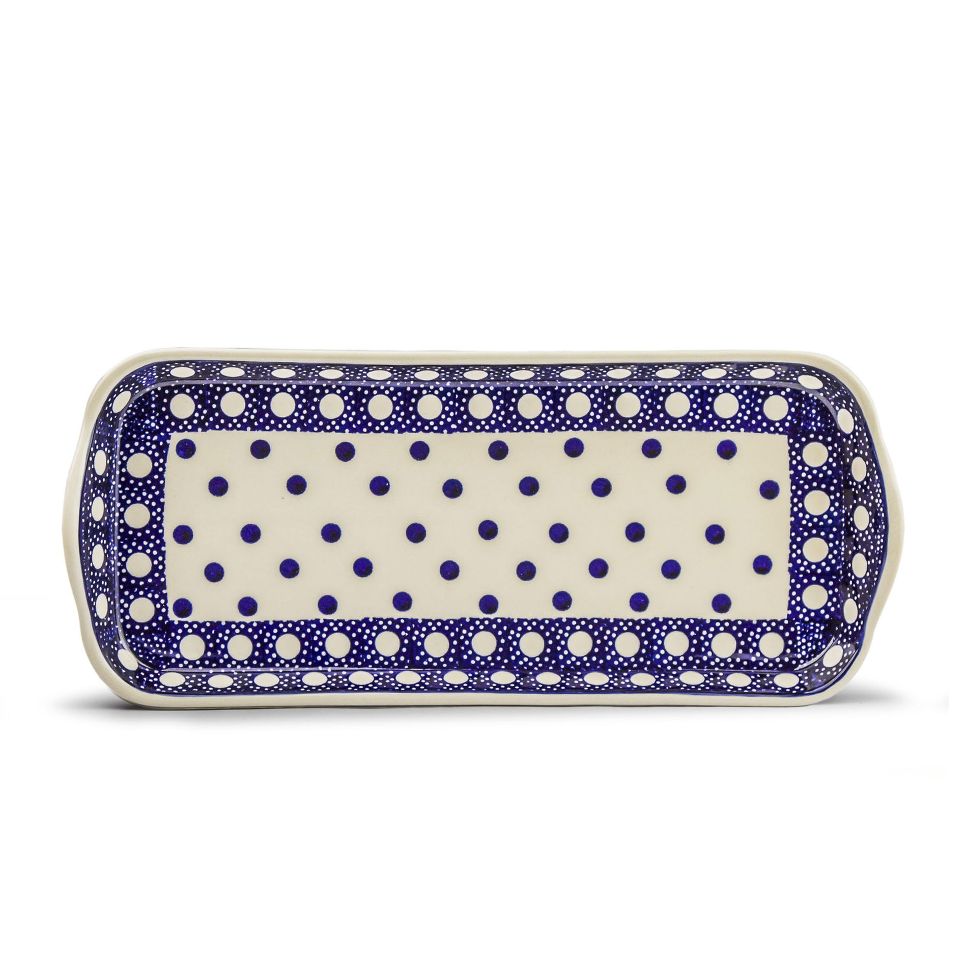 Podnos Manufaktura Bolesławiec 37 x 16 cm - dek. AS52