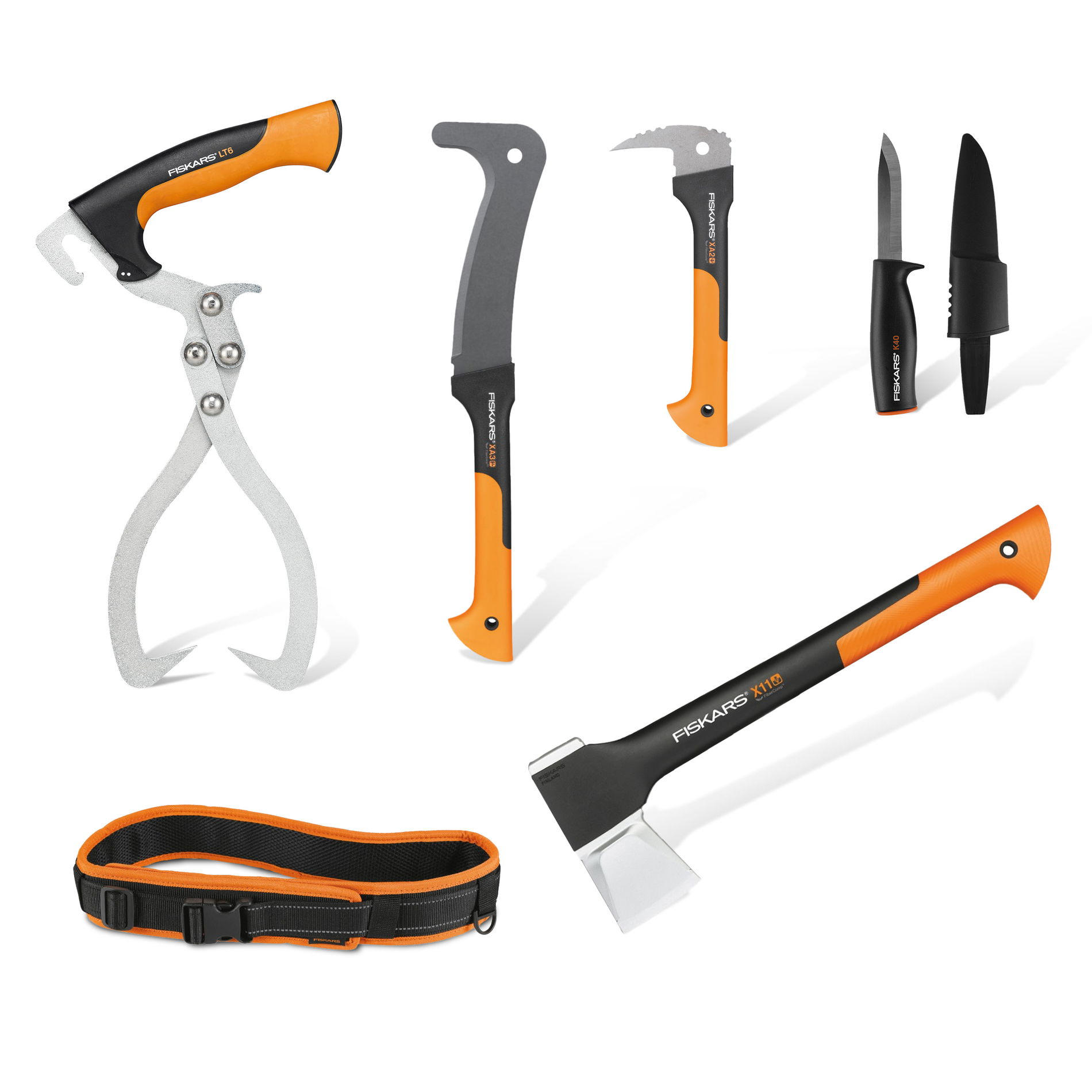 FISKARS WoodXpert 6 el. - sada záhradných nástrojov s nástrojovým opaskom