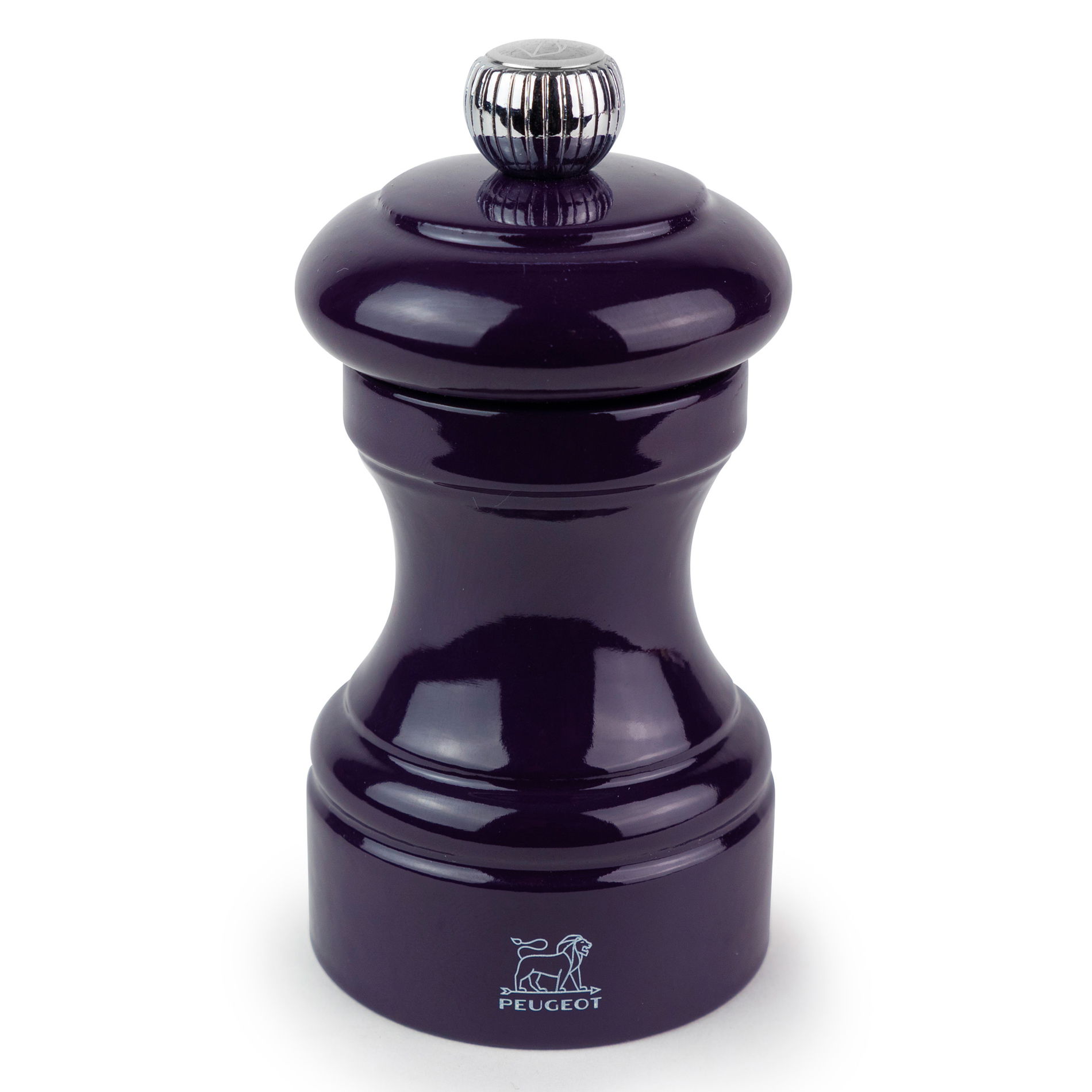 PEUGEOT Bistrama Eggpland 10 cm fialový - dřevěný ruční mlýnek na sůl