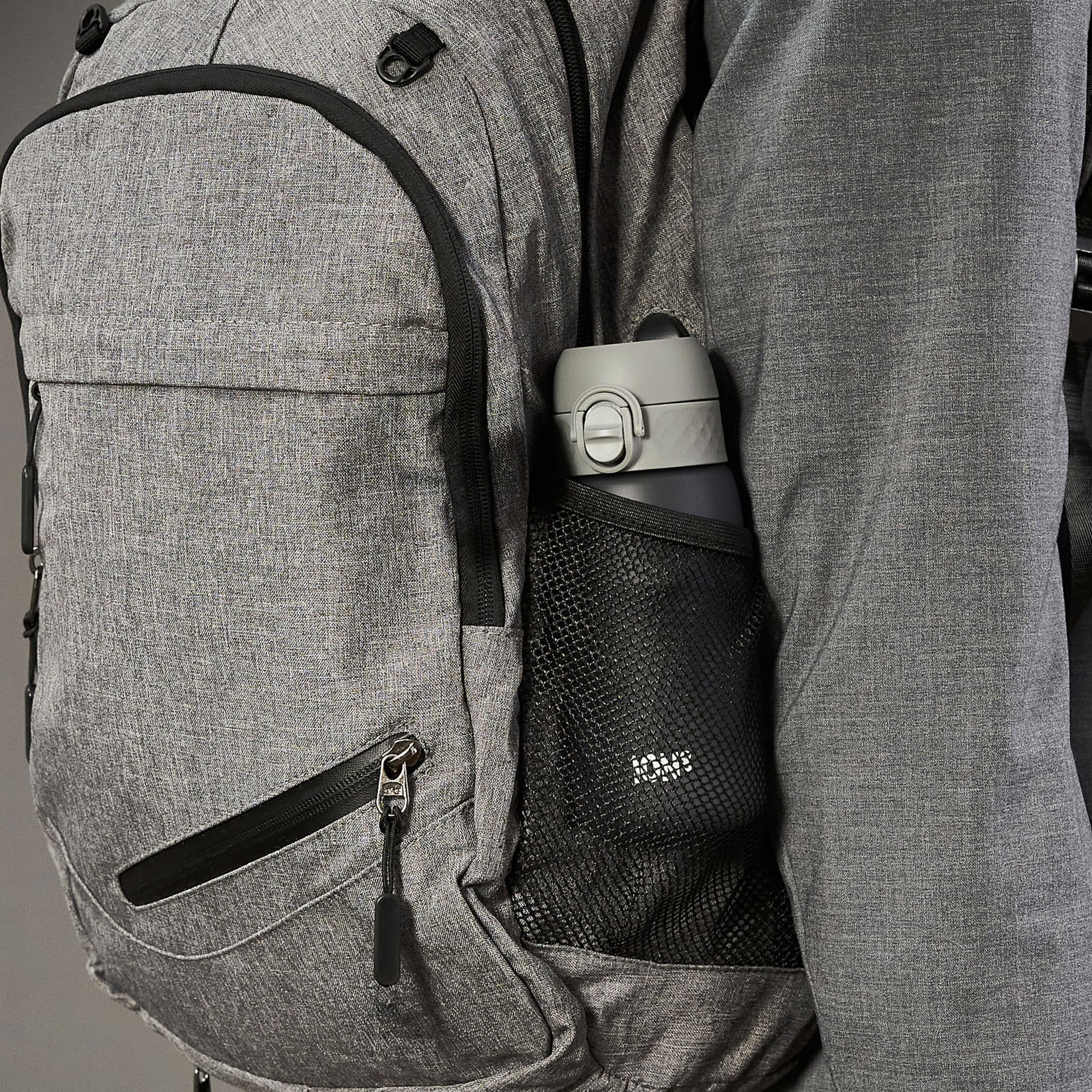 ION8 Recyclon Grey 0,35 l - fľaša / bidón na vodu a nápoje