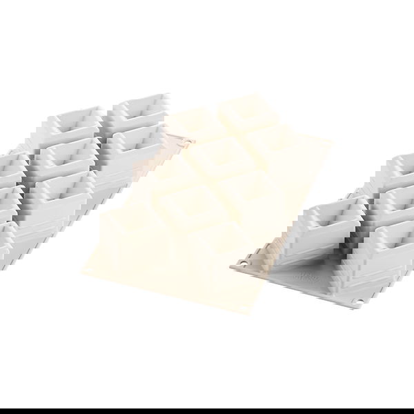 SILIKOMART 3Design Mosaico šedá - silikonová forma na 9 kusů