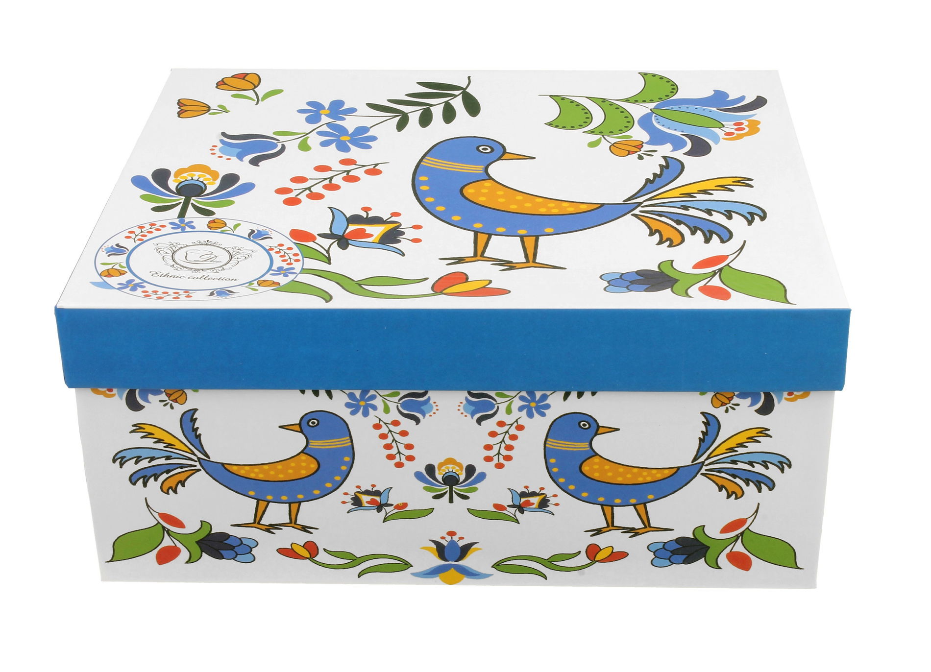 Filiżanki do kawy i herbaty porcelanowe ze spodkami DUO PTASZEK KASZUBSKI 250 ml 2 szt.