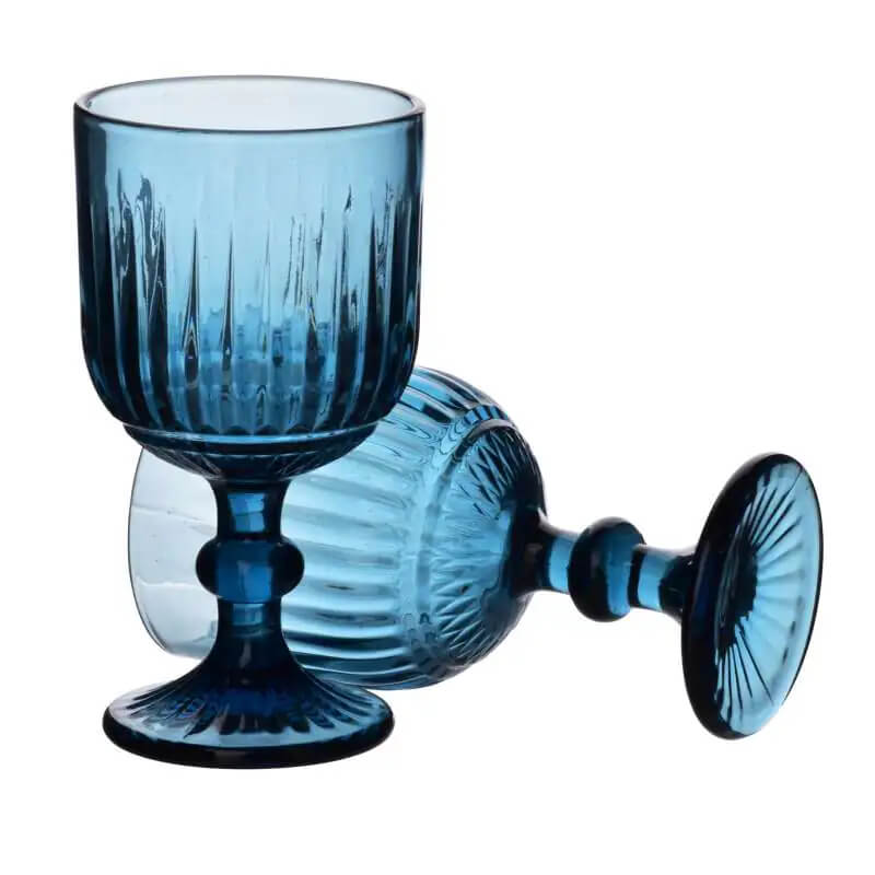 Kieliszki do napojów ELISE BLUE 350 ml 4 szt.