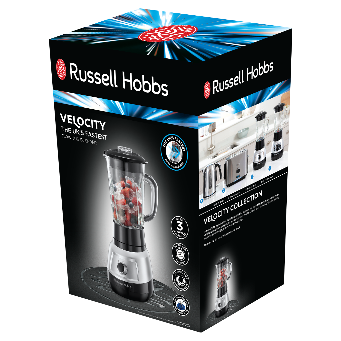 RUSSELL HOBBS Velocity 750 W černý - stolni mixer (smoothie)