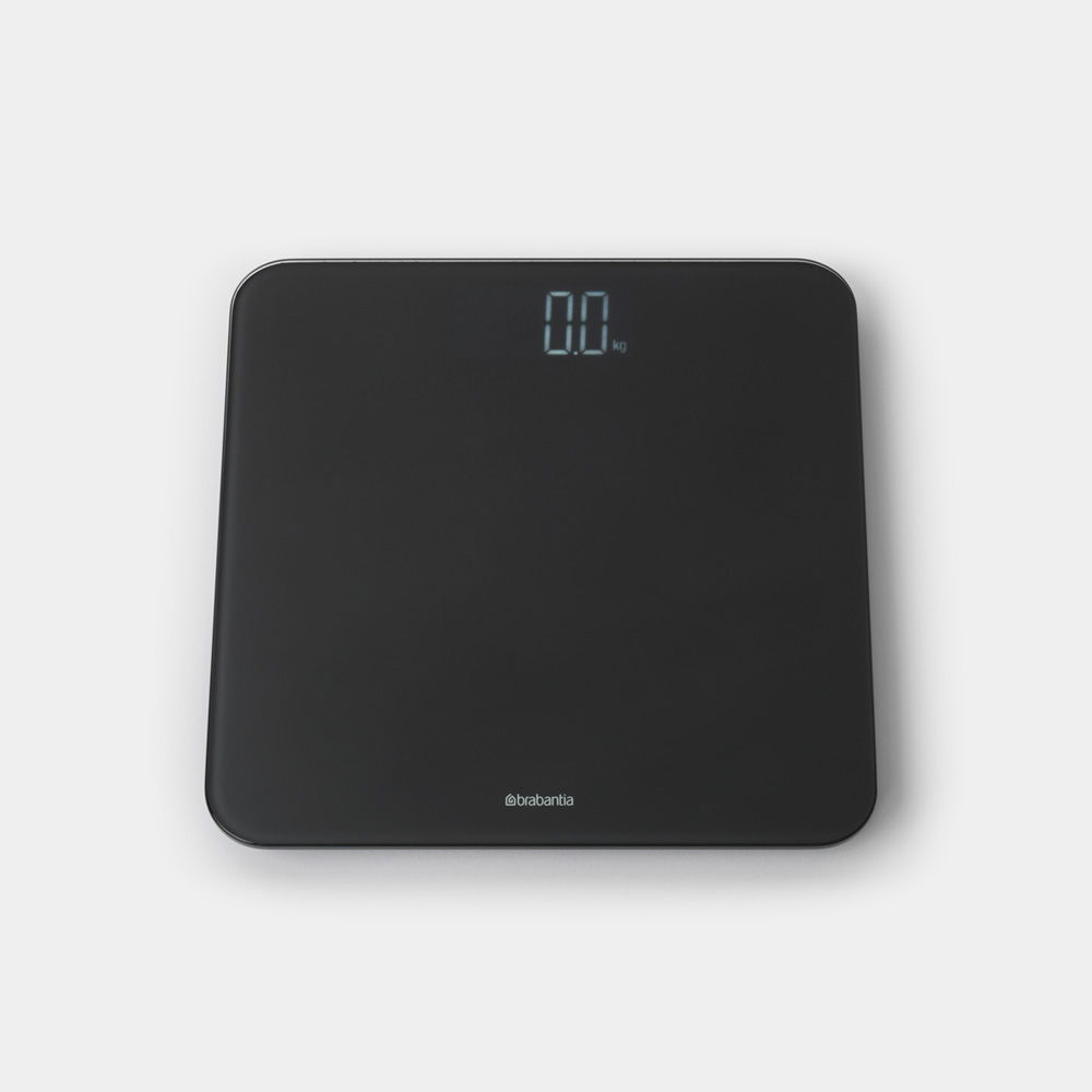 BRABANTIA ReNew 30 x 30 cm čierna - elektronická sklenená kúpeľňová váha