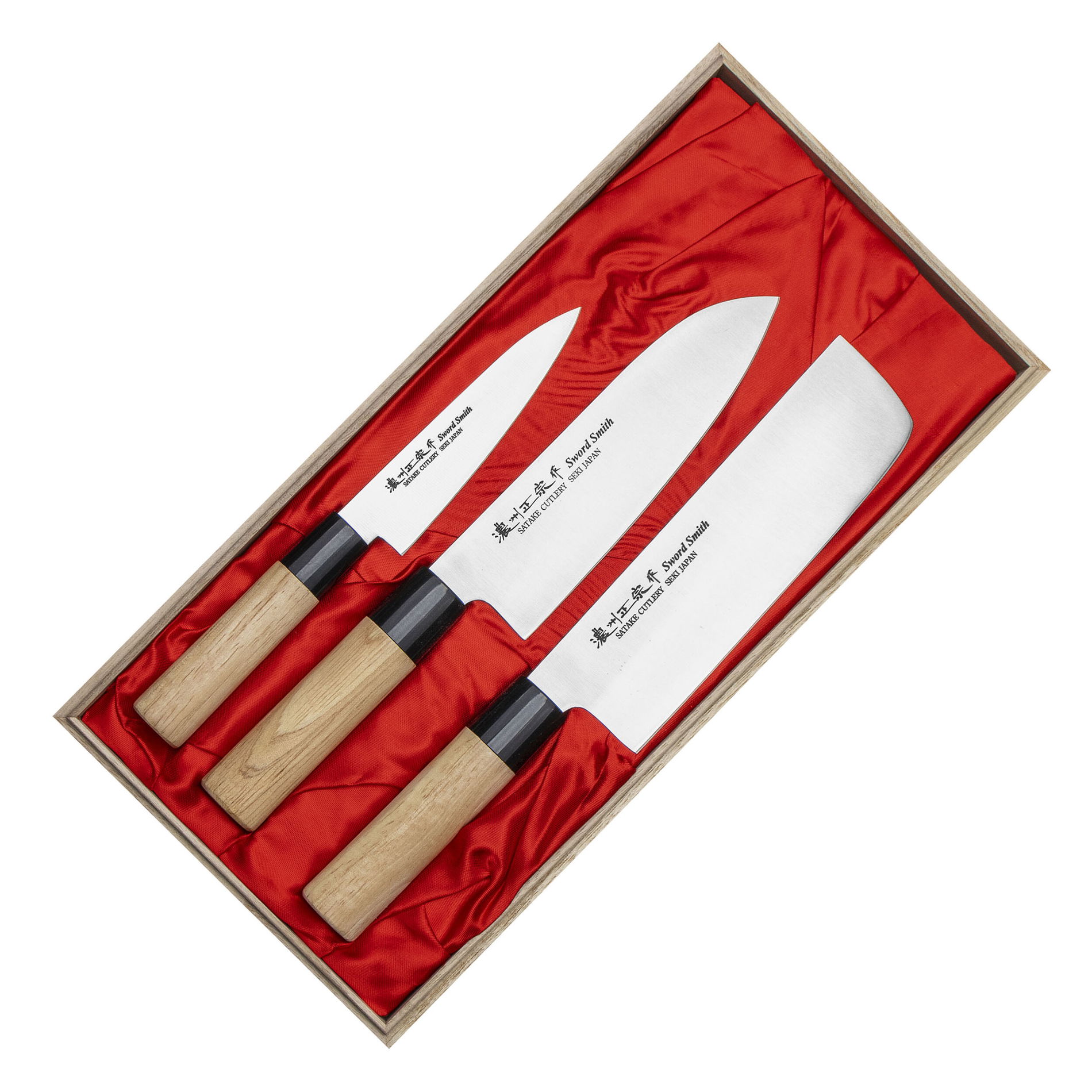 SATAKE Cutlery Mfg Misaki 3 szt. - zestaw noży japońskich ze stali nierdzewnej
