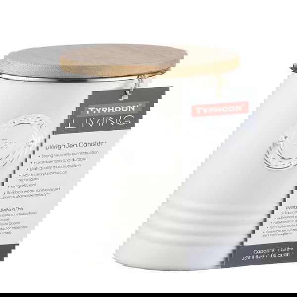 TYPHOON Living cream 1 l - nerezová plechovka na čaj