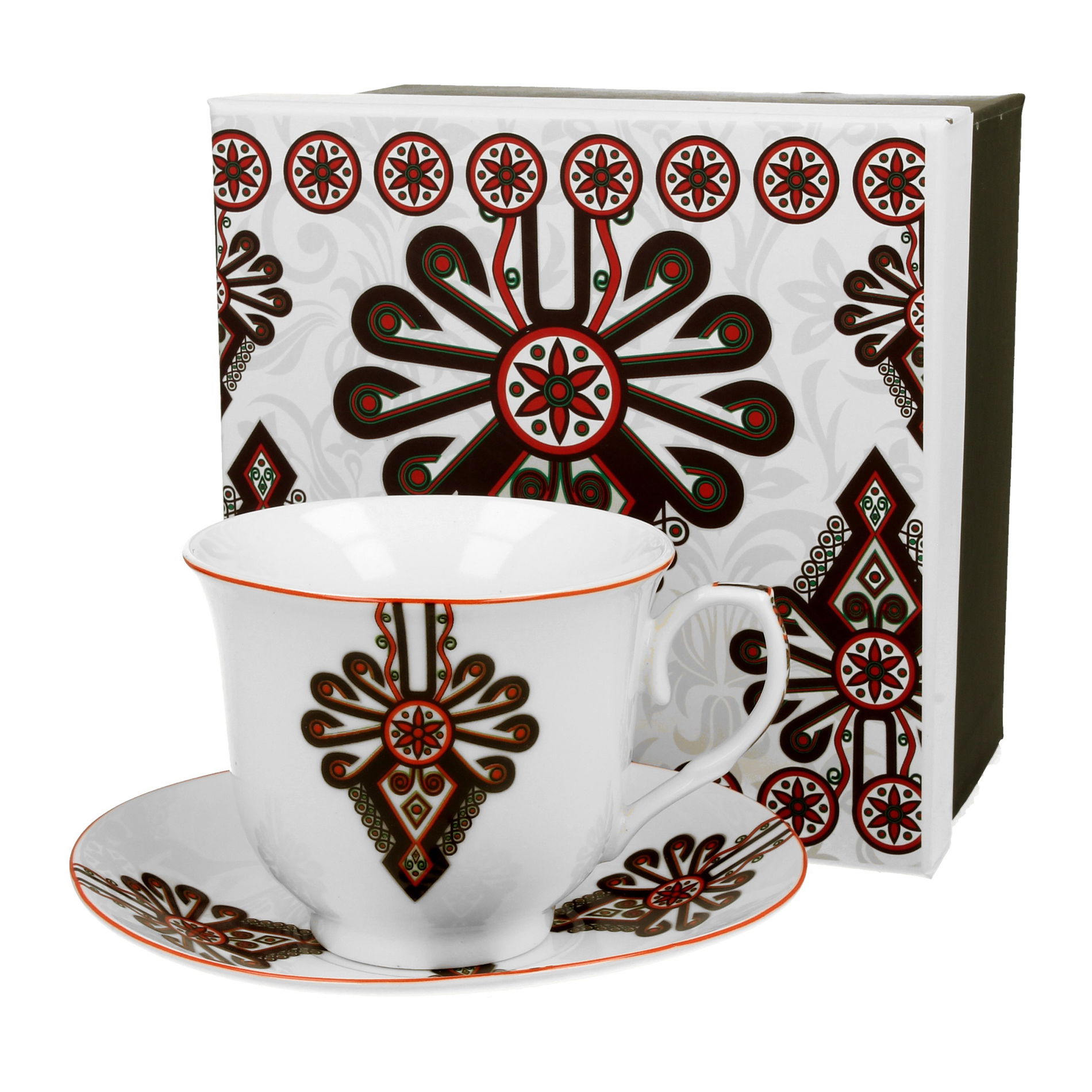 Porcelánový šálek na kávu a čaj s podšálkem DUO CROCUS PARZENICA 250 ml
