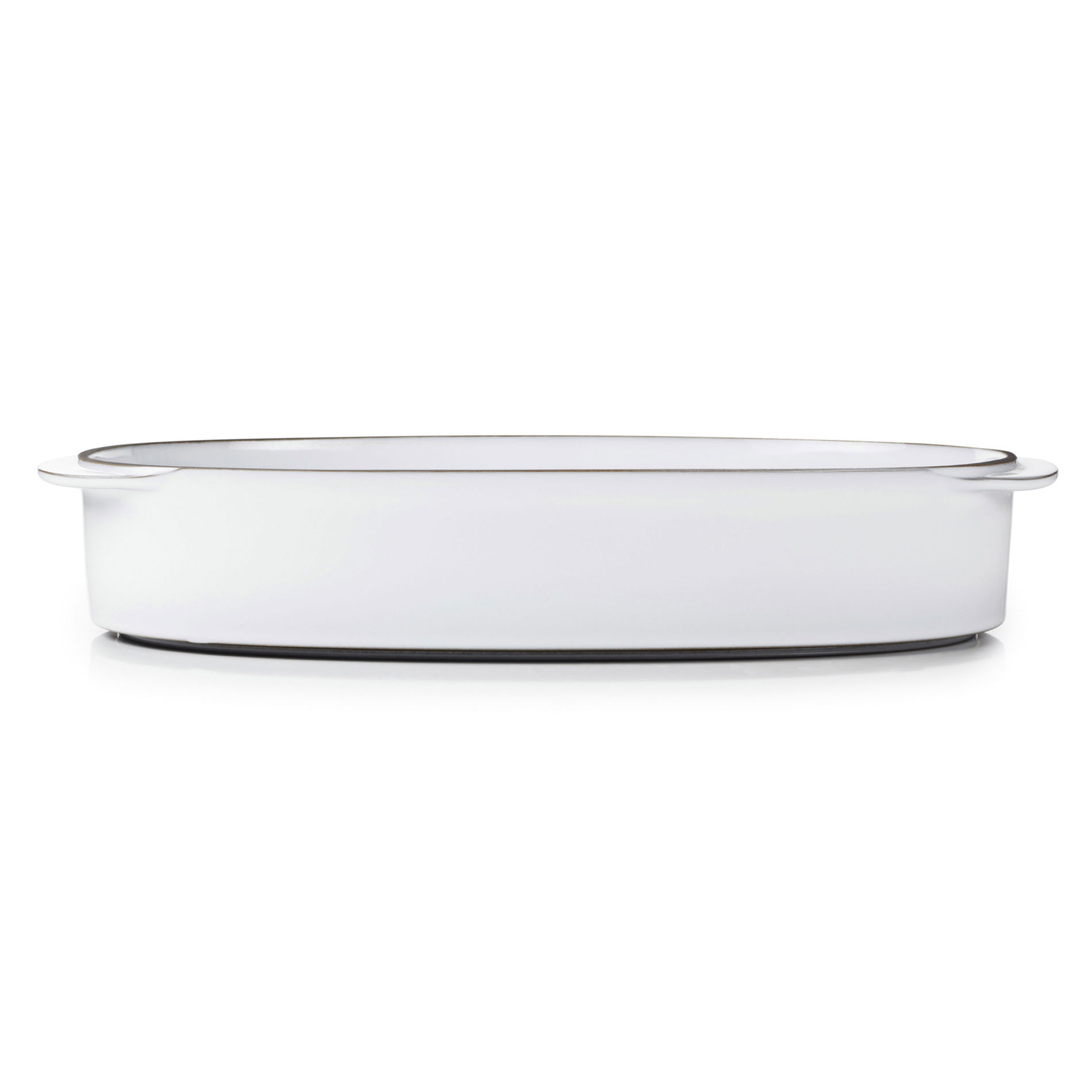 REVOL Caractere Biela Oblak 34 x 25 cm - žiaruvzdorná pekáč na pečenie z porcelánu