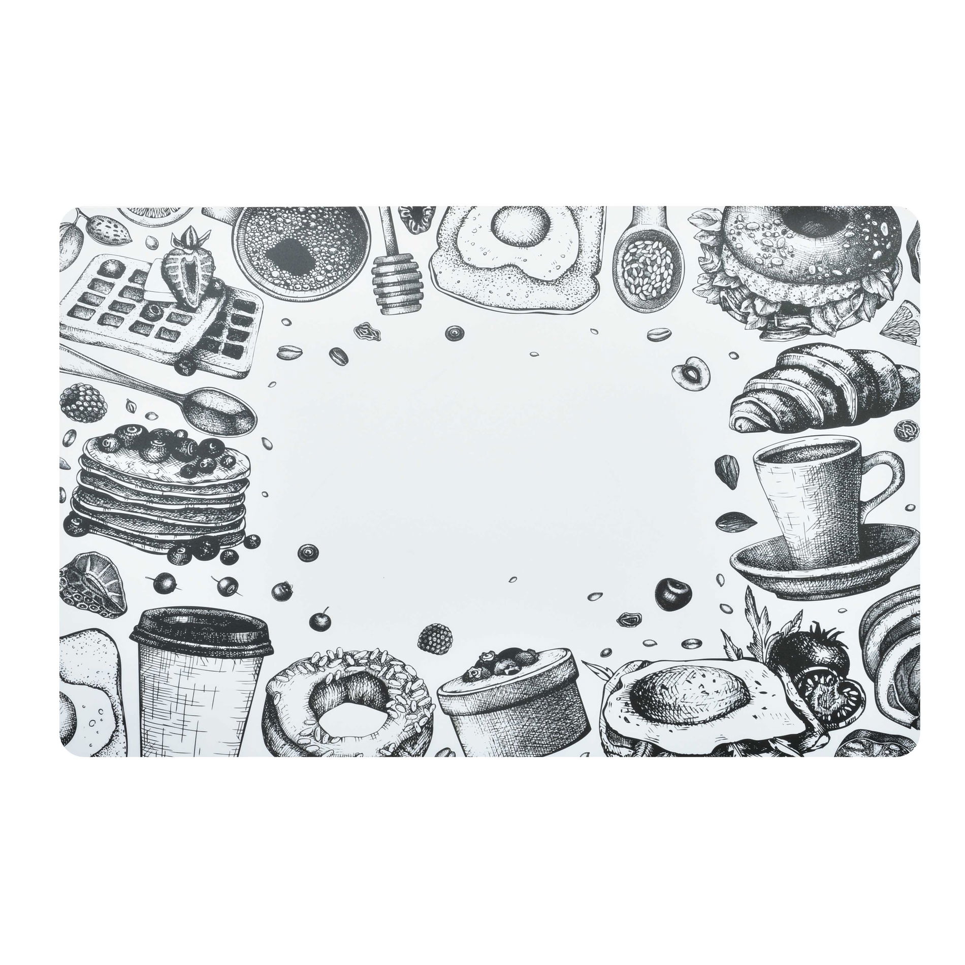 Podložka na stůl COOKINI BASIC KITCHEN LUNCH II / polypropylenová podložka na stůl 43,5 x 28,2 cm