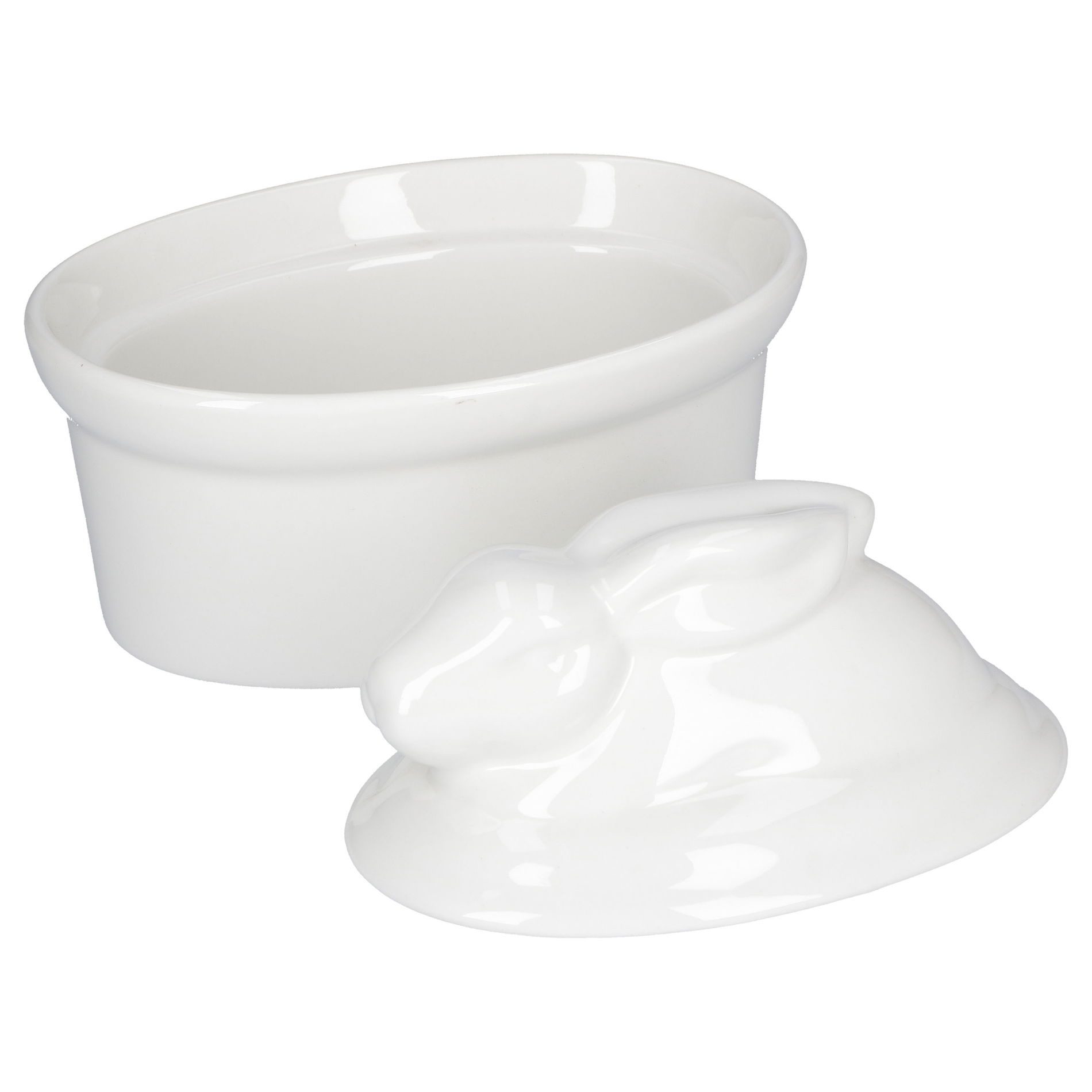 LA PORCELLANA BIANCA Terrine 16 x 11 cm - pečicí nádoba odolná vůči teplu z porcelánu