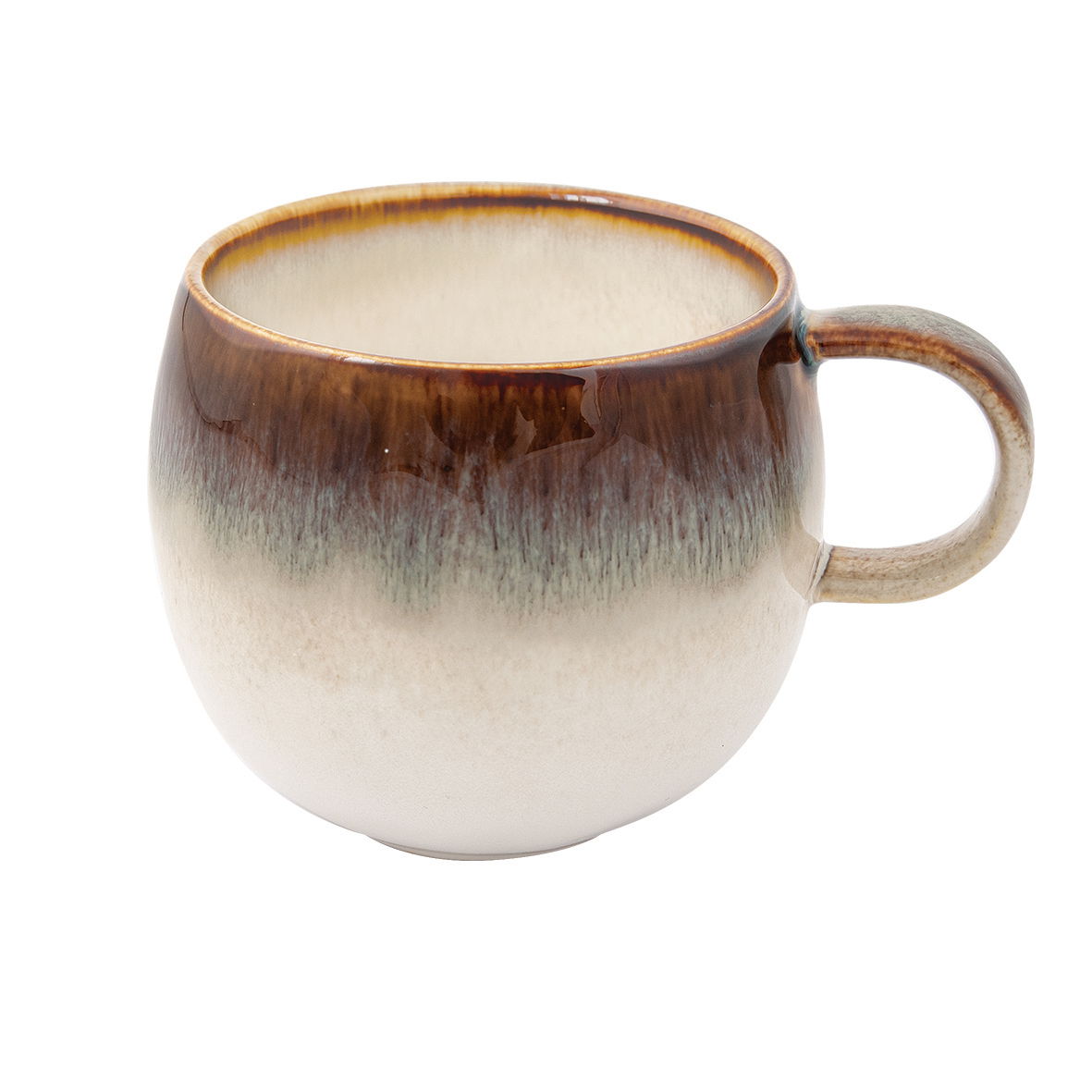 Porcelánový hrnček súdok EASY LIFE BROWN 375 ml