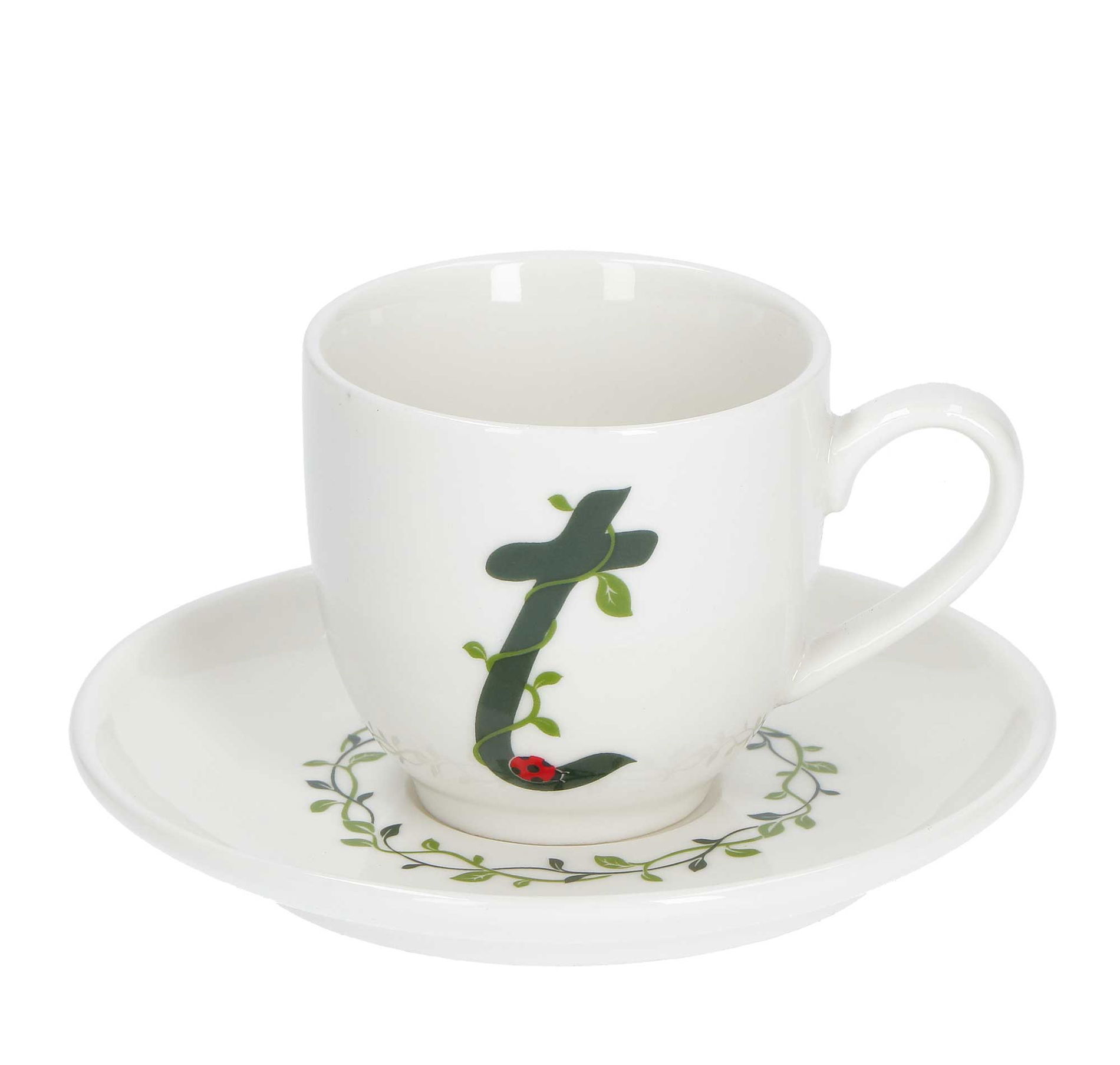LA PORCELLANA BIANCA Solotua T 90 ml - porcelánový espresso šálek se podšálkem
