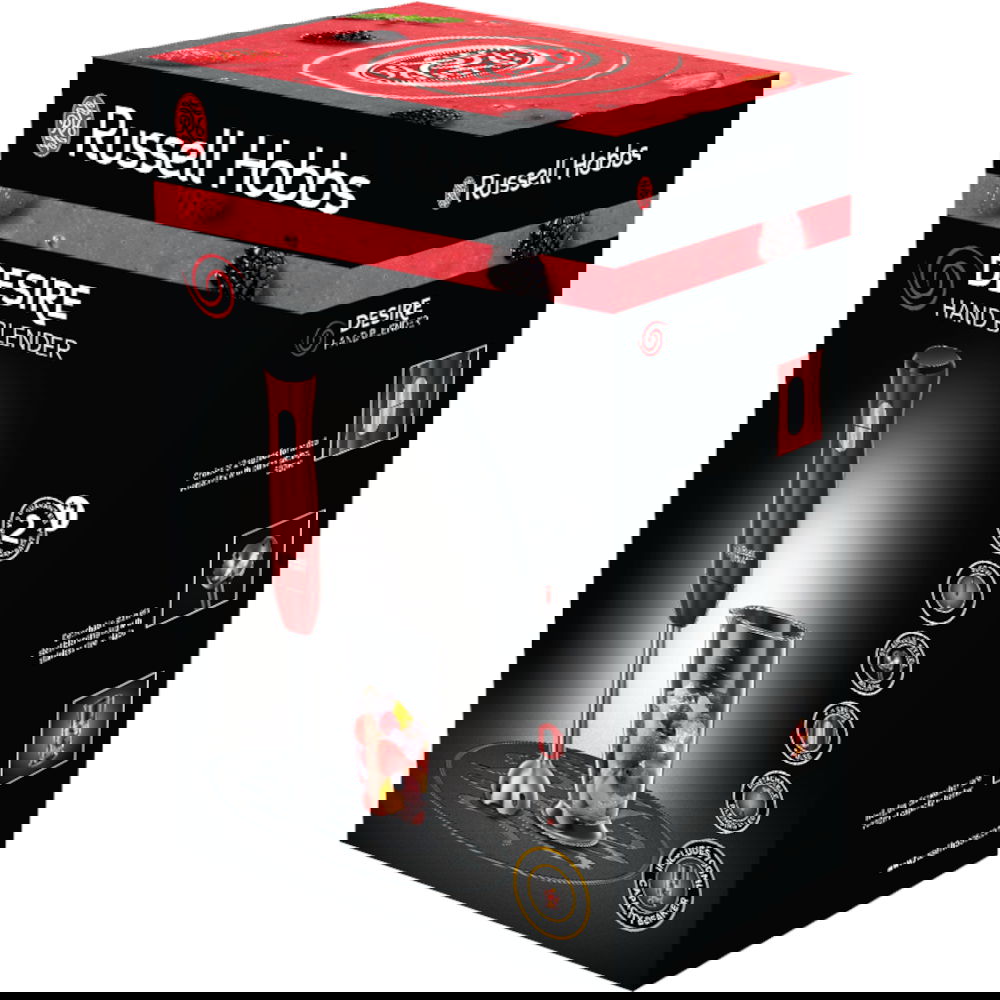 RUSSELL HOBBS Desire Hand Blender 500 W vínový - nerezový tyčový mixér