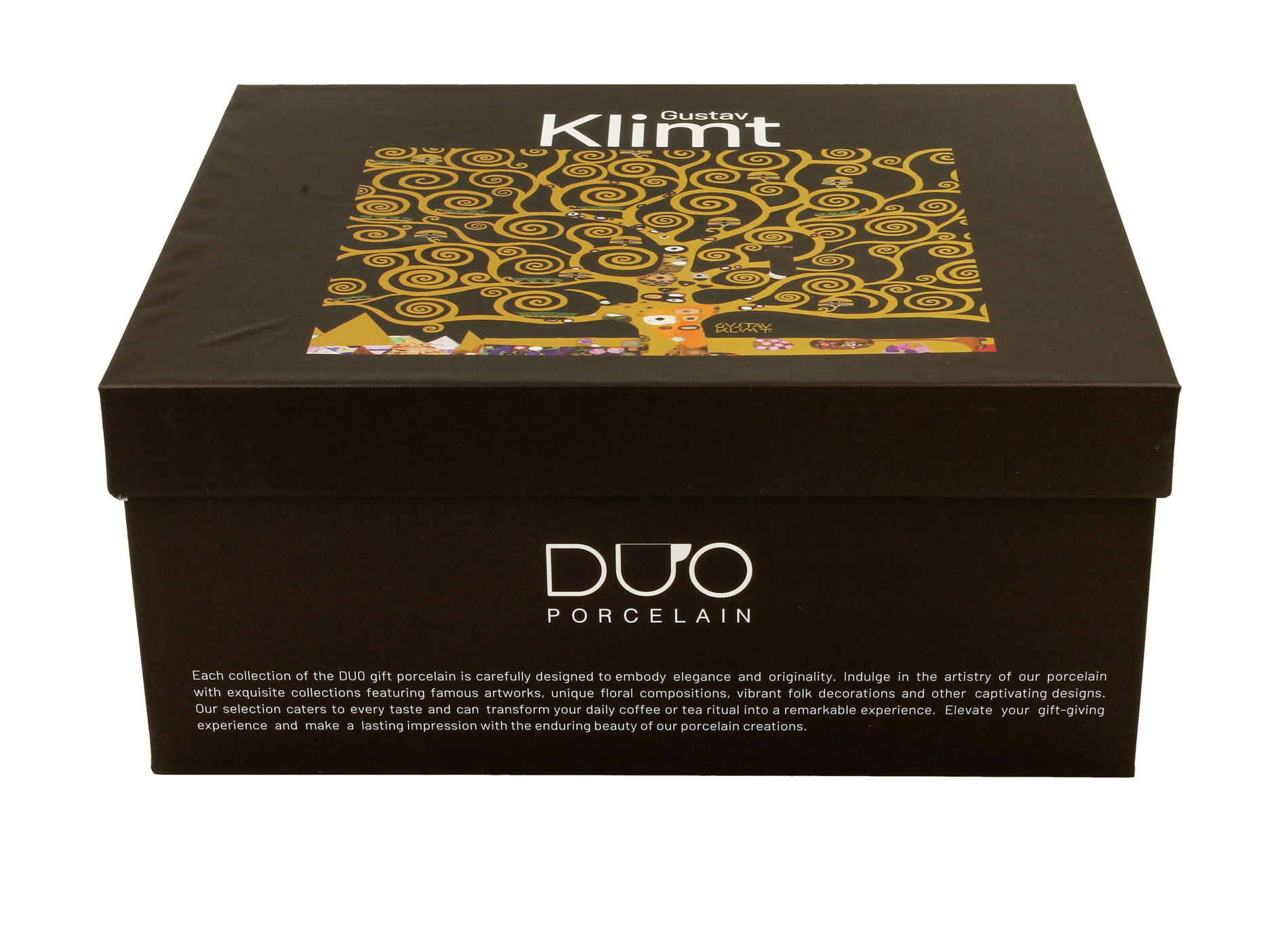 Porcelánové šálky s tanierikmi DUO ART GALLERY TREE OF LIFE BY GUSTAV KLIMT 270 ml 2 ks