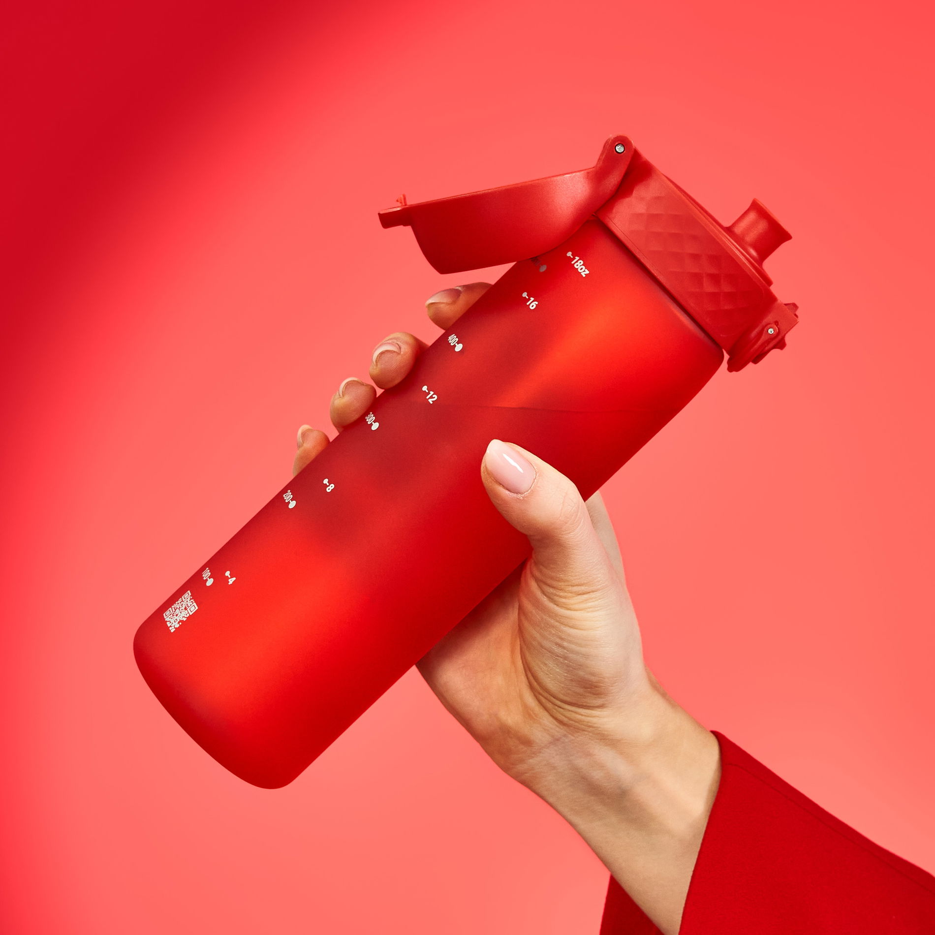 ION8 Recyclon Red 0,5 l - láhev / bidon na vodu a nápoje