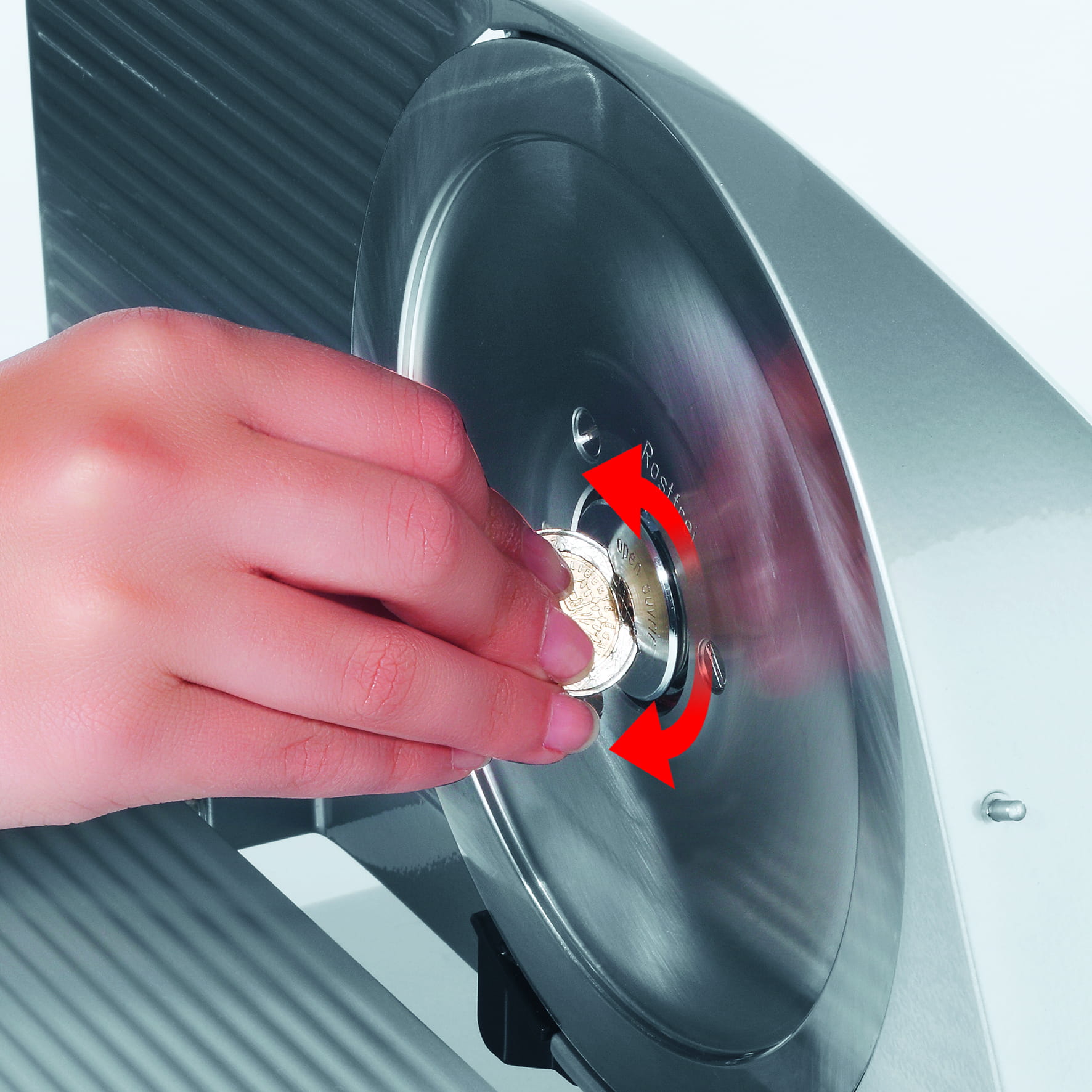 GRAEF Chef''s Line Master M80 170 W - krajalnica do chleba i wędlin ze stali nierdzewnej elektryczna