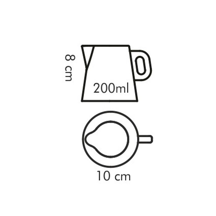 TESCOMA Gustito Porcelánový 200 ml biely - mliečnik / porcelánový džbánik na mlieko