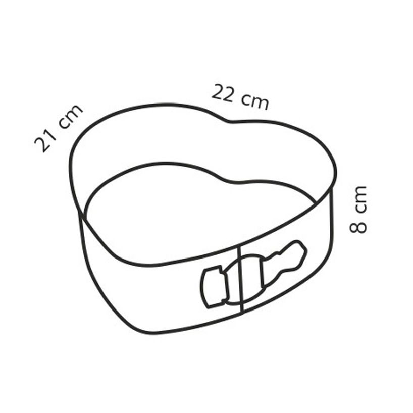 TESCOMA Delicia 22 x 21 cm – forma na dort s odnímatelným dnem