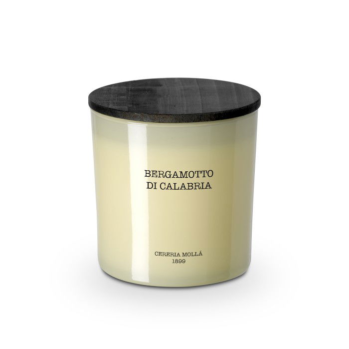 Sójová voňavá sviečka v pohári CERERIA MOLLA BOUTIQUE BERGAMOTTO DI CALABRIA 600 g