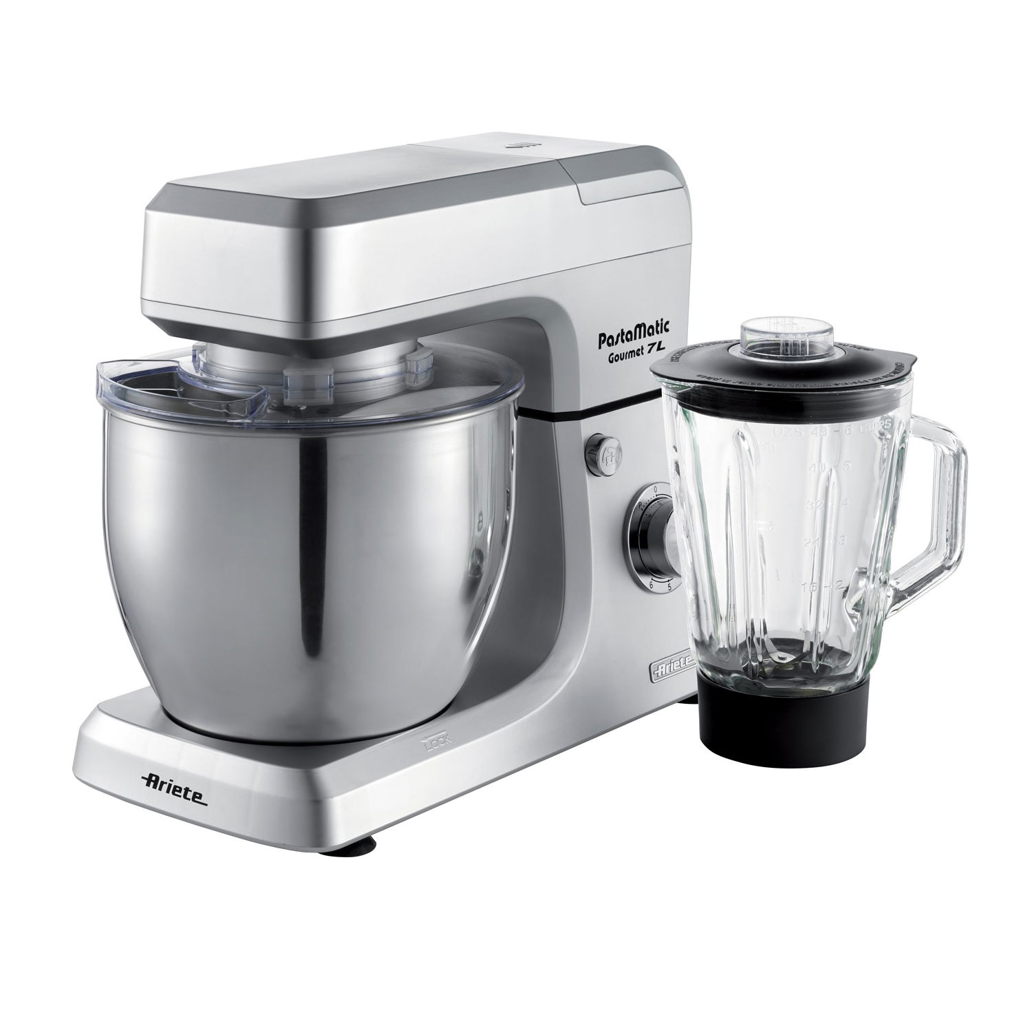ARIETE 1598/1 Gourmet Pastamatic 7 2100 W stříbrný - planetární mixér s mixérem