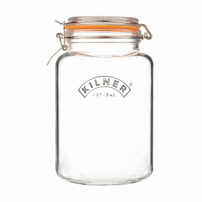 KILNER Clip Top 3 l - sklenený vreckový pohár na konzervovanie typu wek