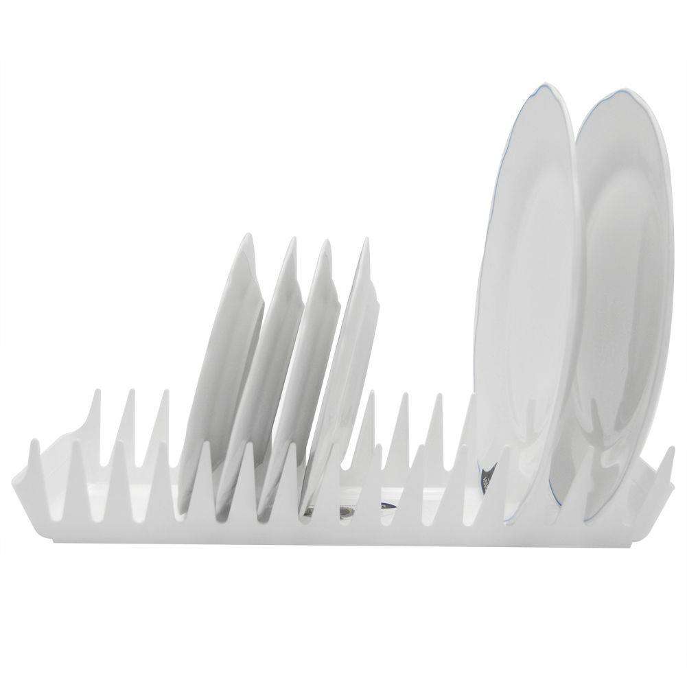 Plastový sušiak na riad DISHES BIELY 39 x 13 cm
