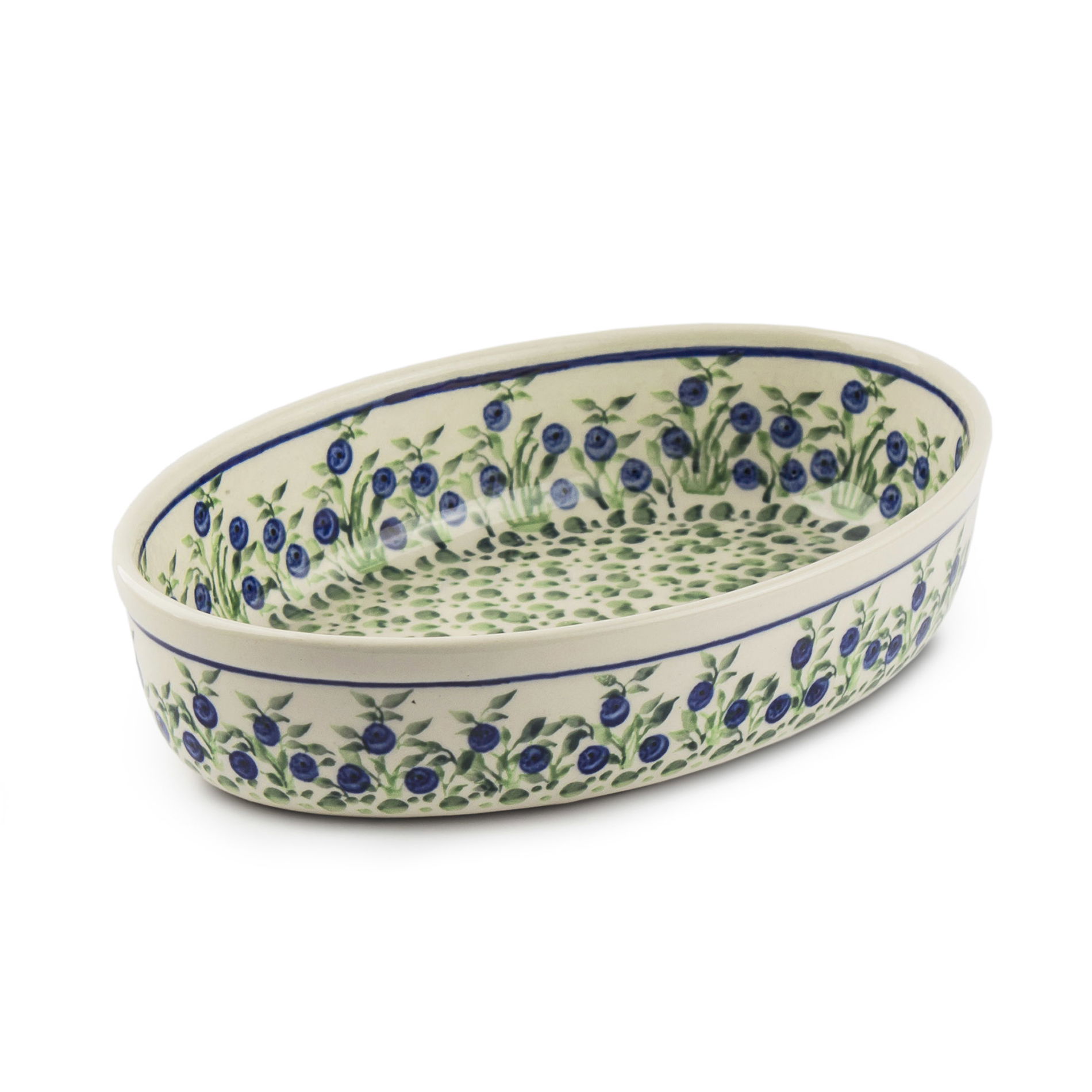 Podnos Keramika Bolesławiec 24 x 17 cm - dek. 1208 (druhý druh)