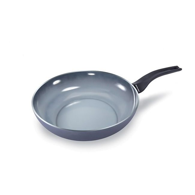 MONETA Aria Finegress šedá 28 cm - keramická pánev wok