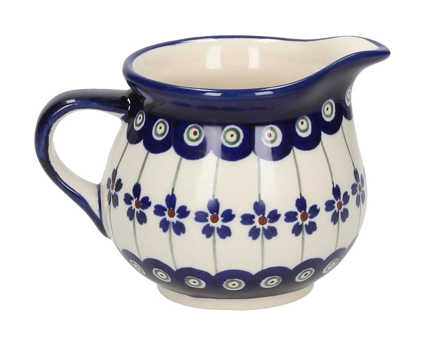 Mliečnik / Džbánik na mlieko Keramika Bolesławiec 250 ml - dek. 166A (druhý druh)