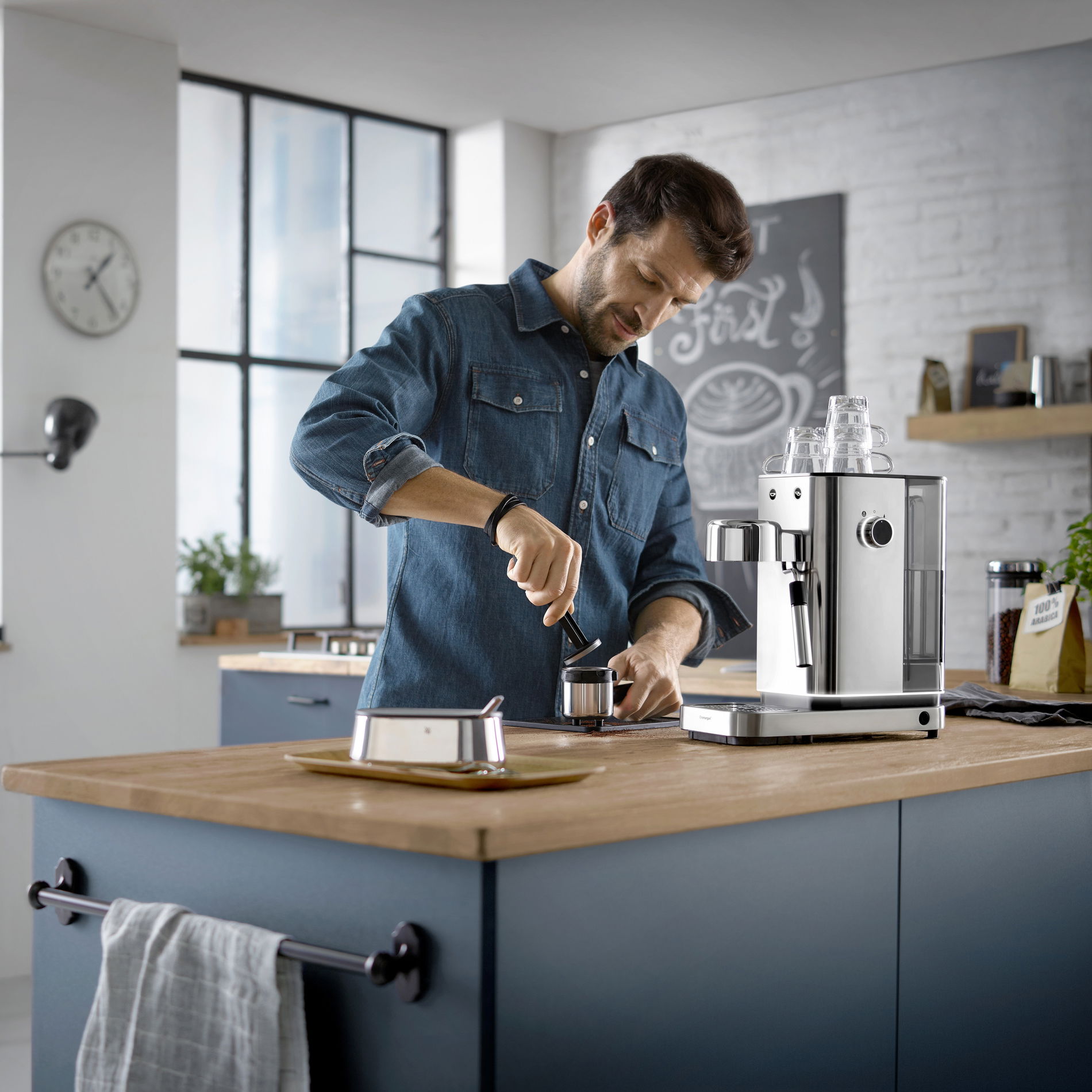 WMF Electro Lumero 1400 W - ocelový tlakový kávovar