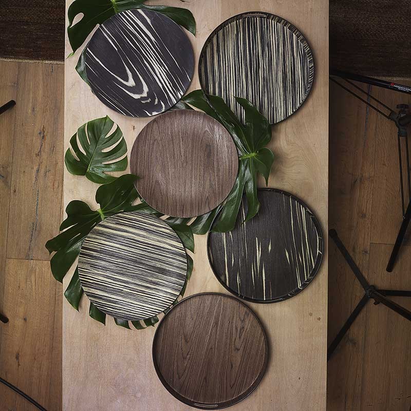 TOGNANA Fontebasso Ebony 33 cm - podnos na stôl