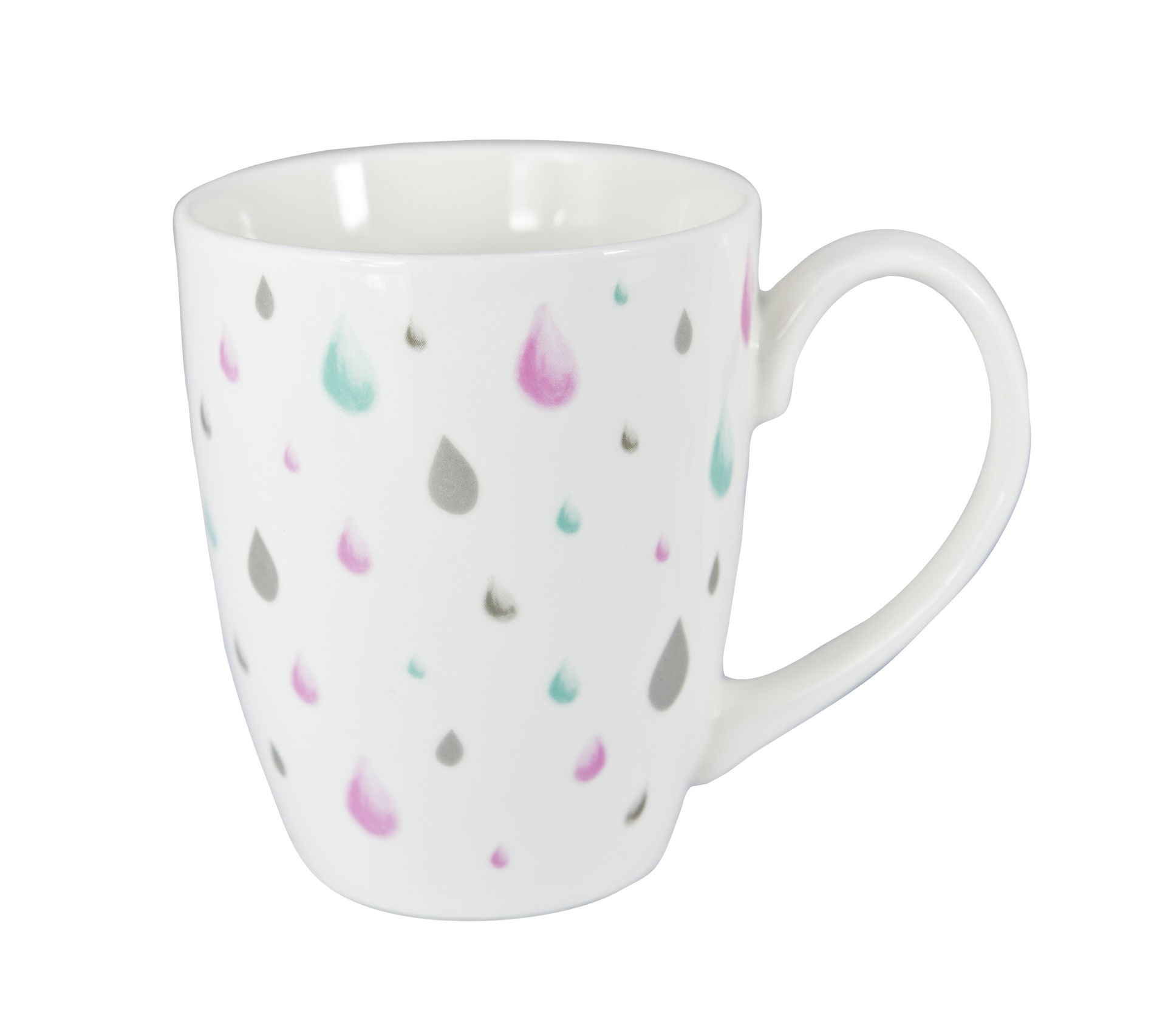 Porcelánový hrnek ASHDENE RAINDROP bílý 350 ml
