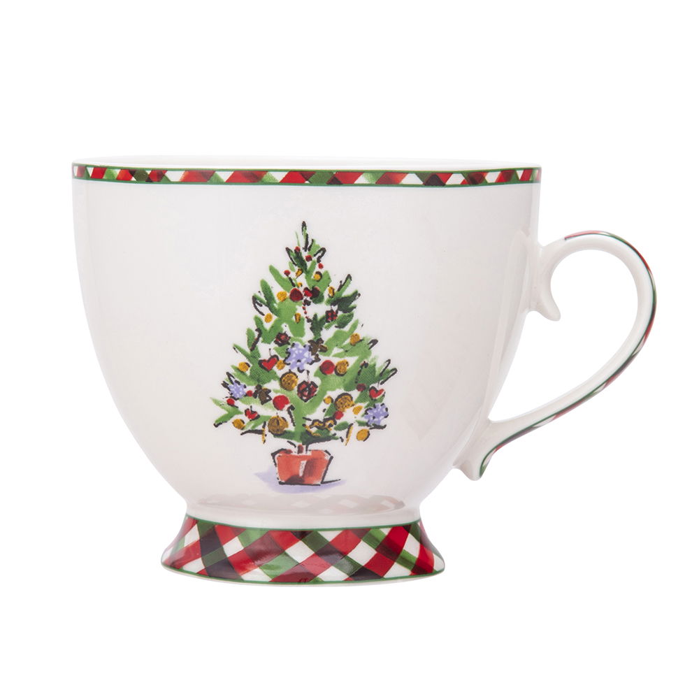 Vánoční šálek na kávu a čaj z porcelánu 380 ml
