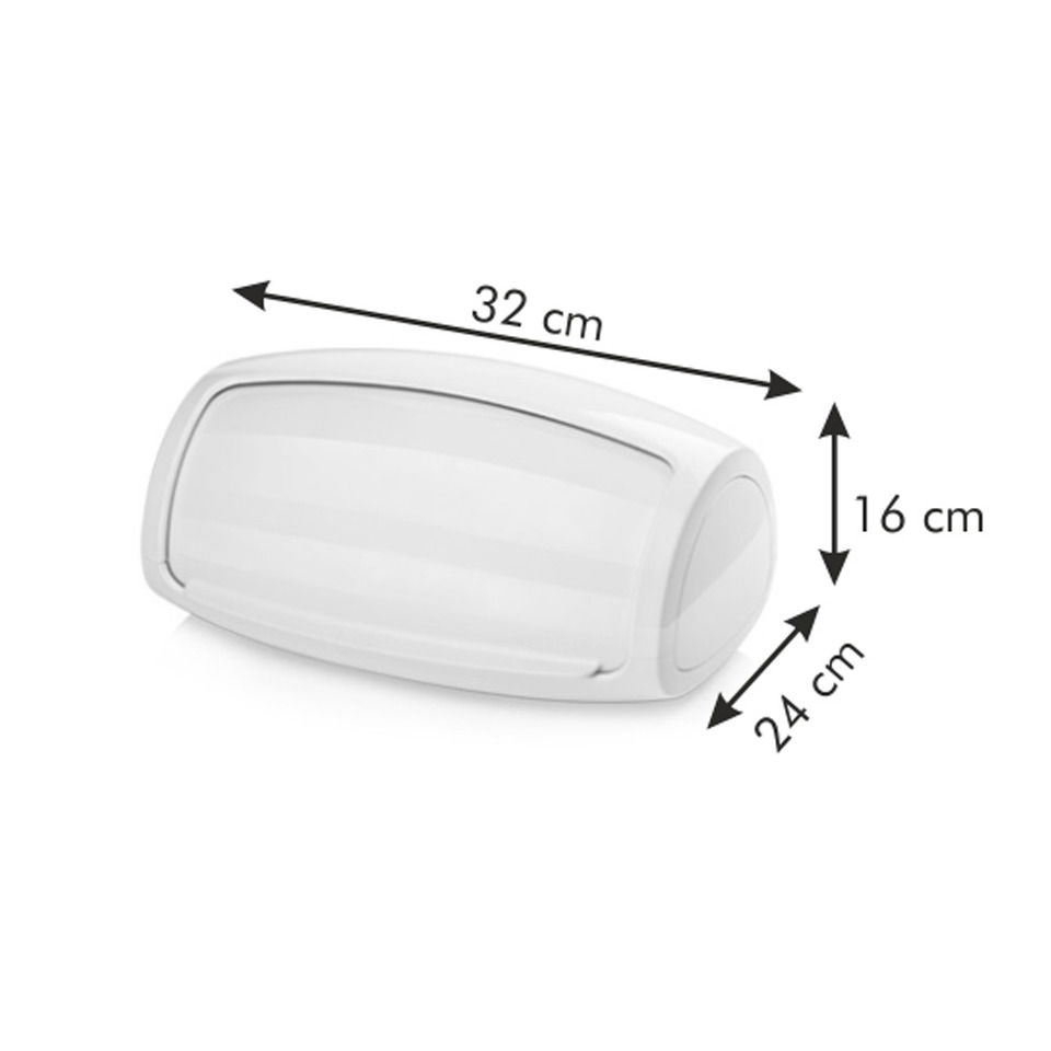 TESCOMA 4food 32 cm bílý - plastový chlebník