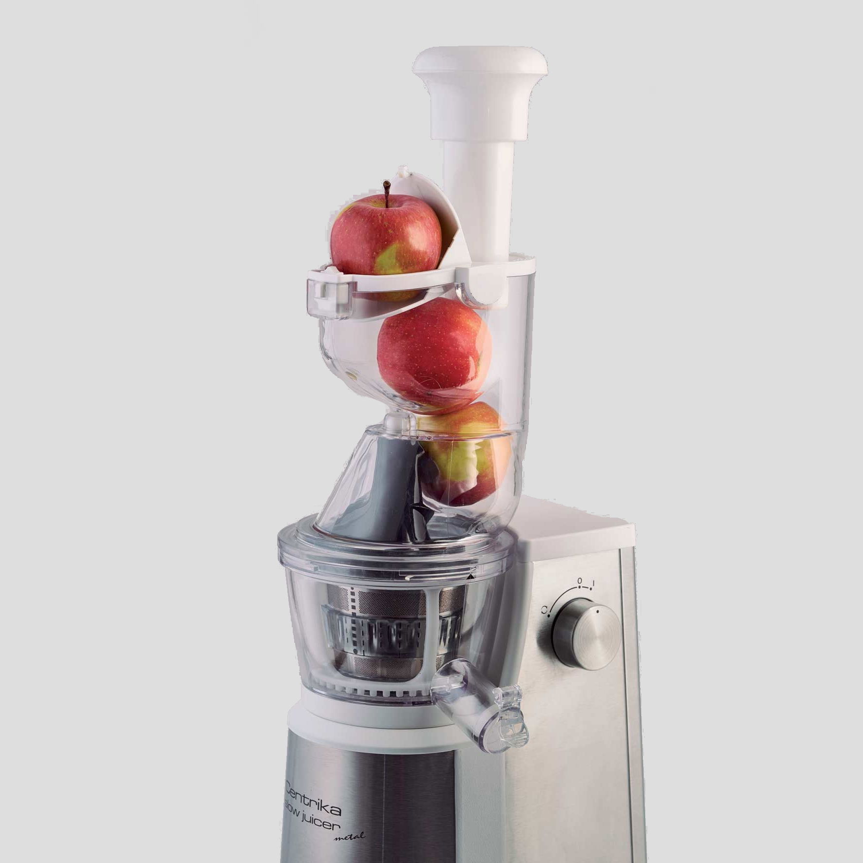 ARIETE Centrika Slow Juicer 400 W stříbrný - kovový odšťavňovač / odšťavňovač