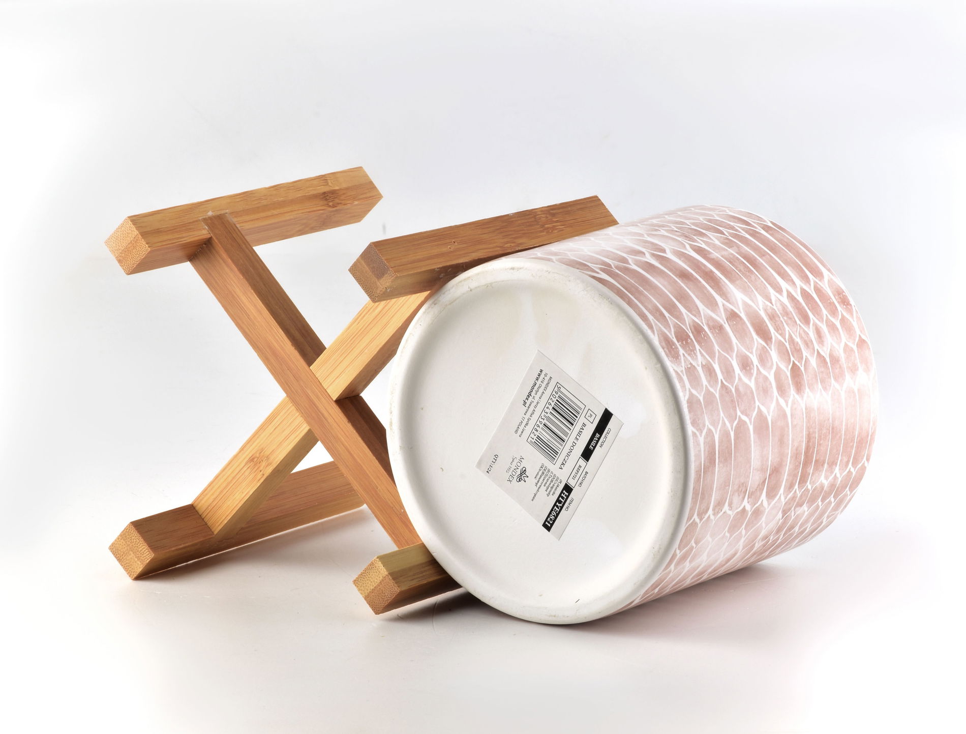 Keramický kvetináč / Obal na kvety na stojane MONDEX AVA 12,5 cm